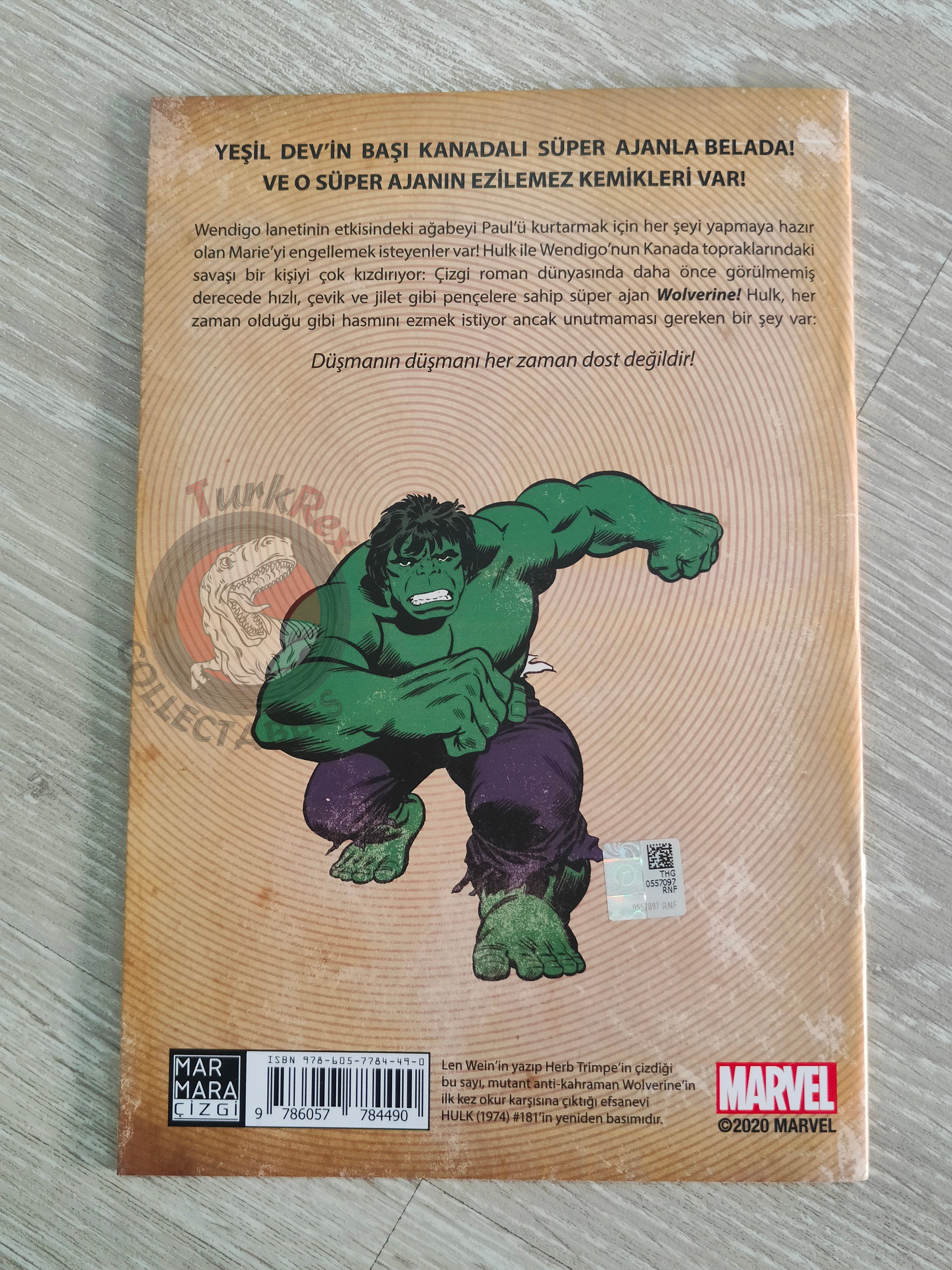 Incredible Hulk #181 Turkish Comic Turkey Wolverine 1st App