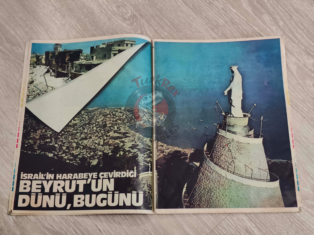 Hayat 1982 Death Trap in Beirut Turkish Mag Turkey King Fahd bin Abdulaziz Saudi Arabia Iran Iraq War Israel