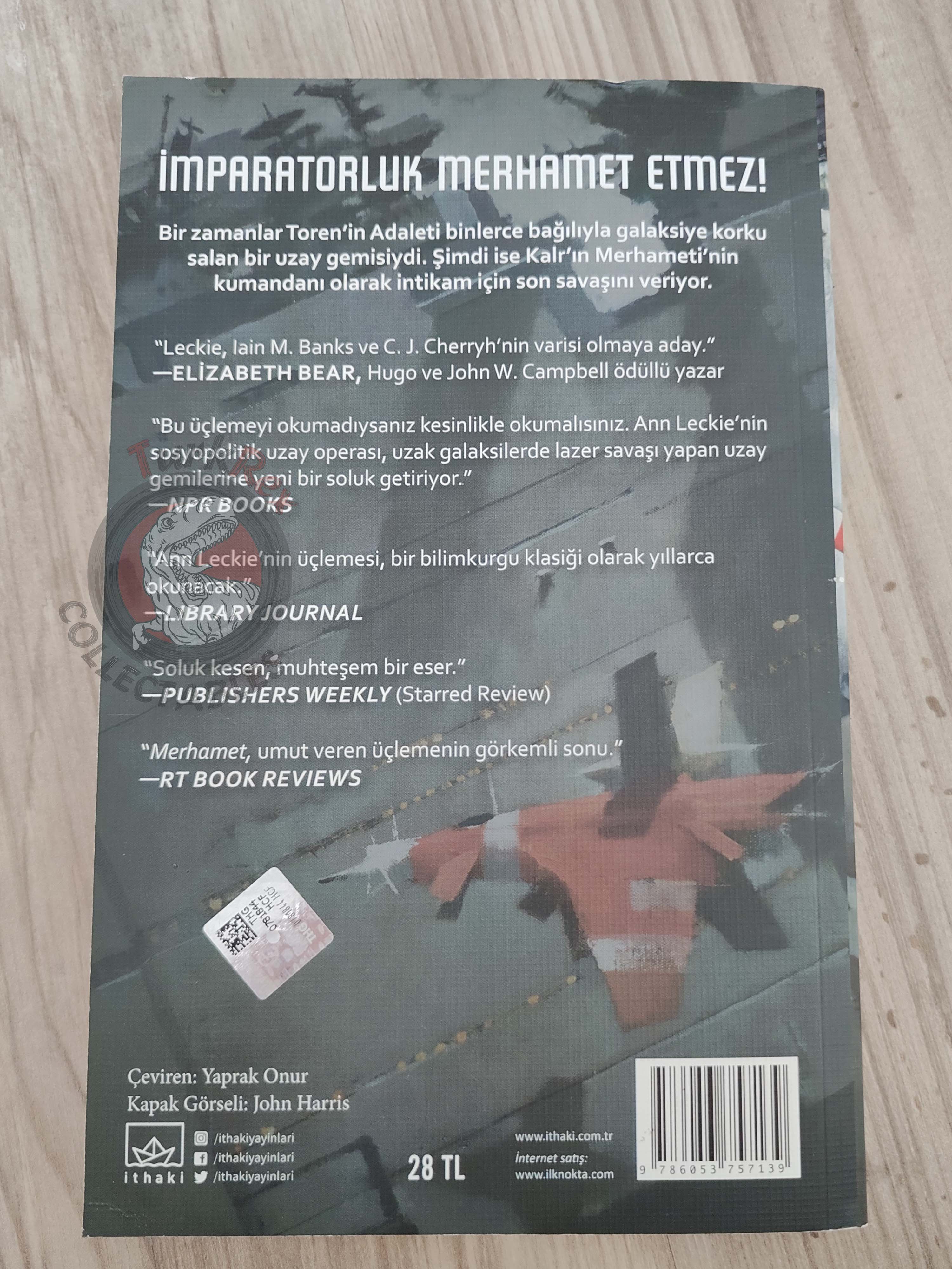 Ann Leckie – Ancillary Mercy 2017 1st Turkish Book Turkey