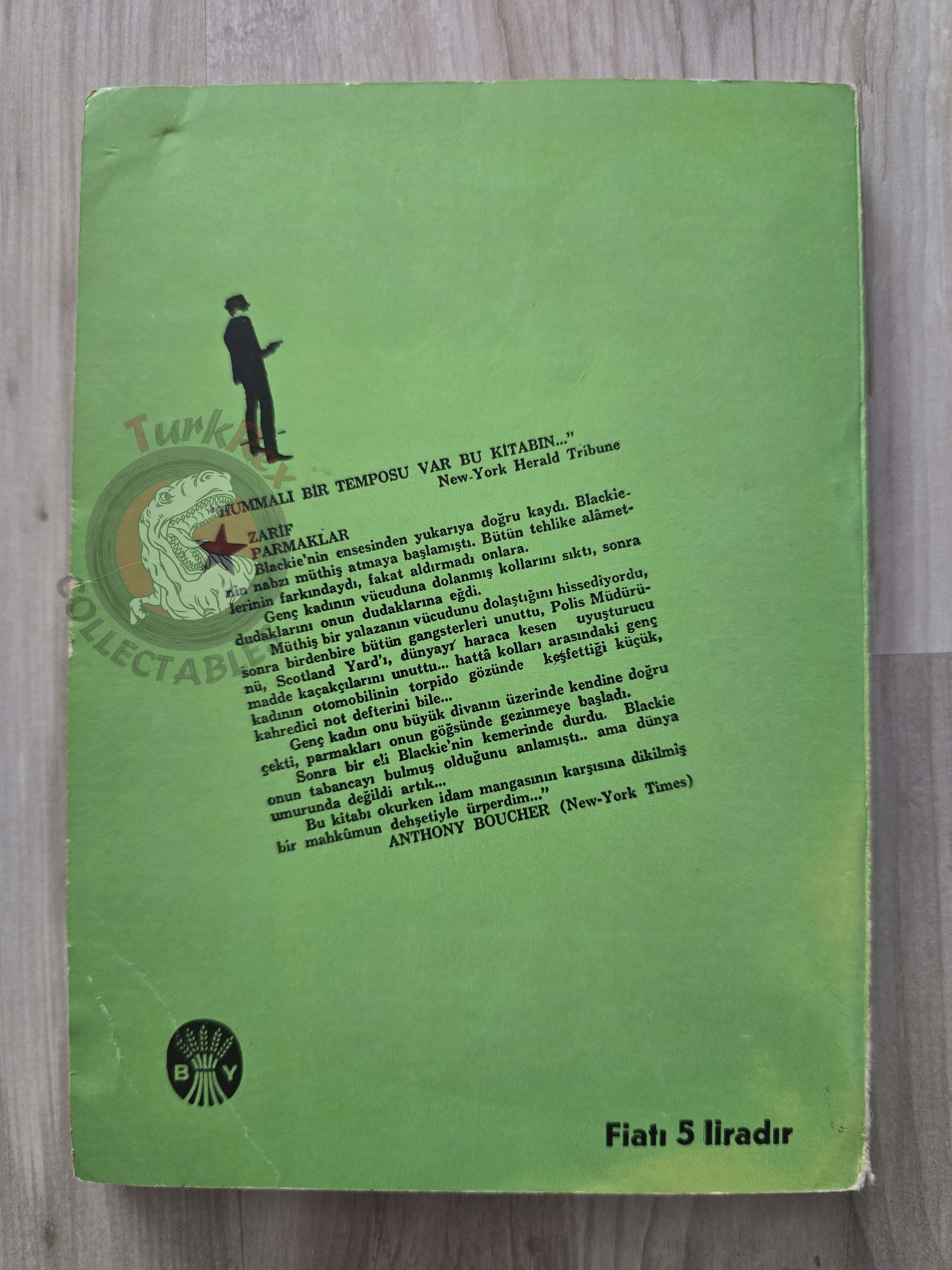 Vincent Malo – Murder on the Mistral 1966 1st Turkish Book Turkey