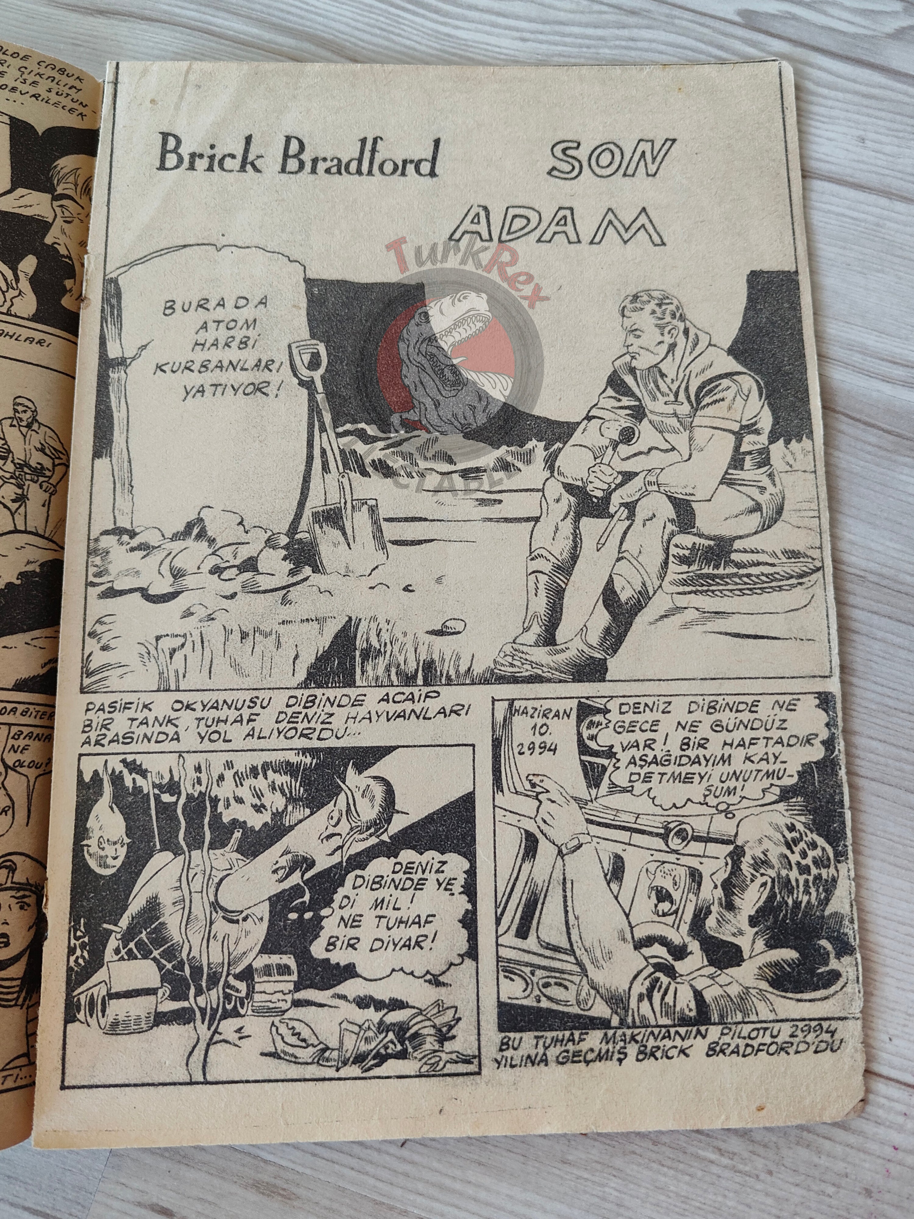 1001 Özel #148 1955 Tarzan - Brick Bradford Turkish Comic Mag Turkey