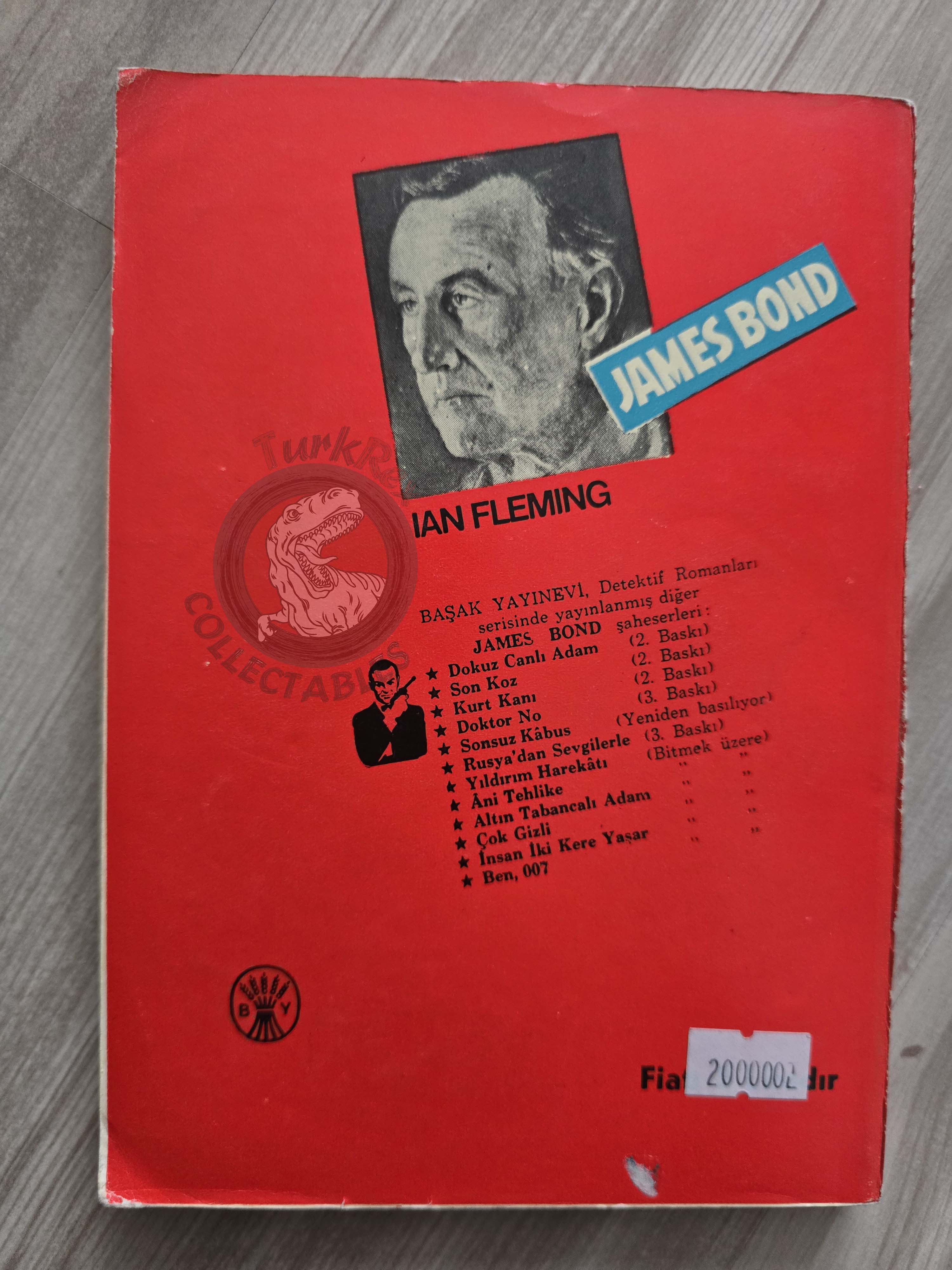 James Bond - The Octopussy 1966 1st Turkish Book Turkey Ian Fleming