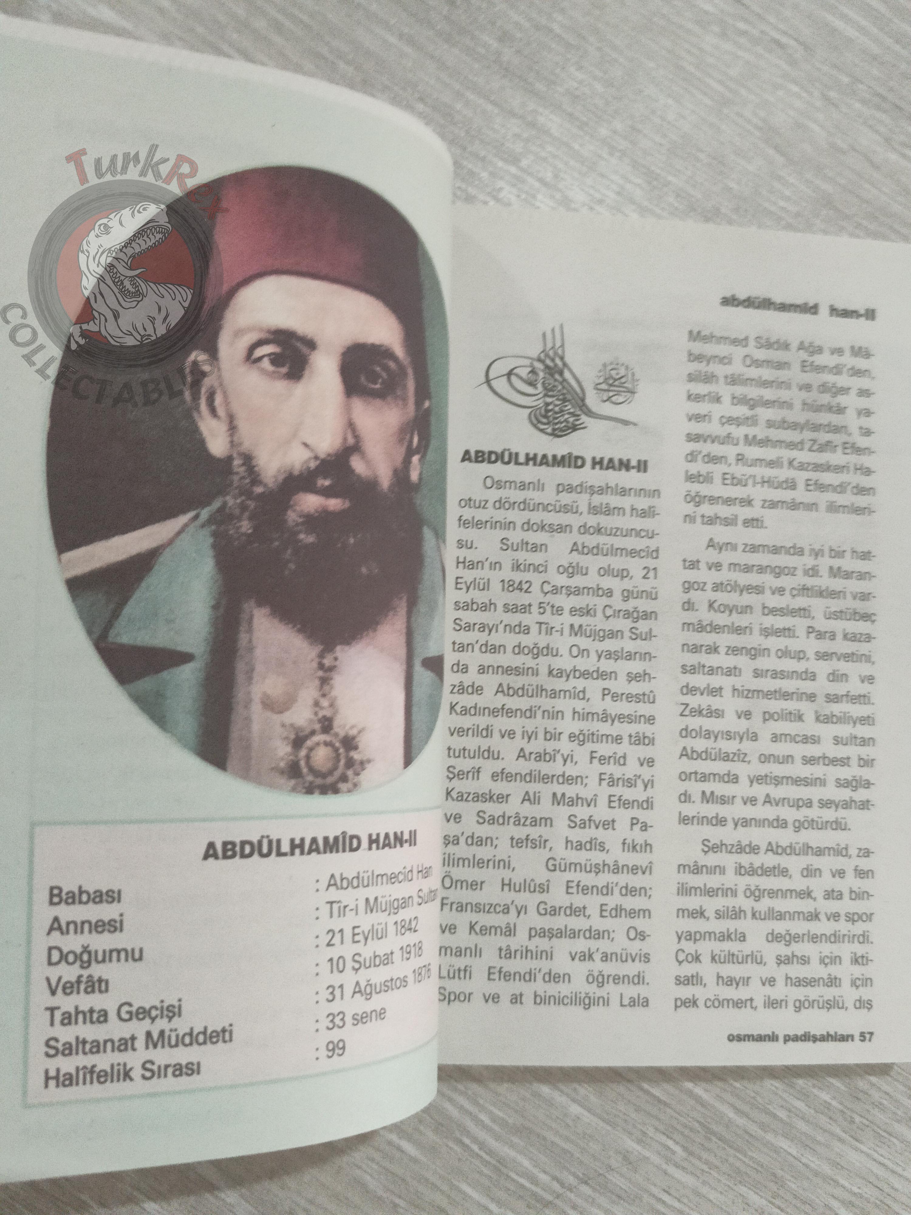 Ottoman Empire Sultans Vol 1 2004 Turkish Book Turkey Abdul Hamid II Mehmed II