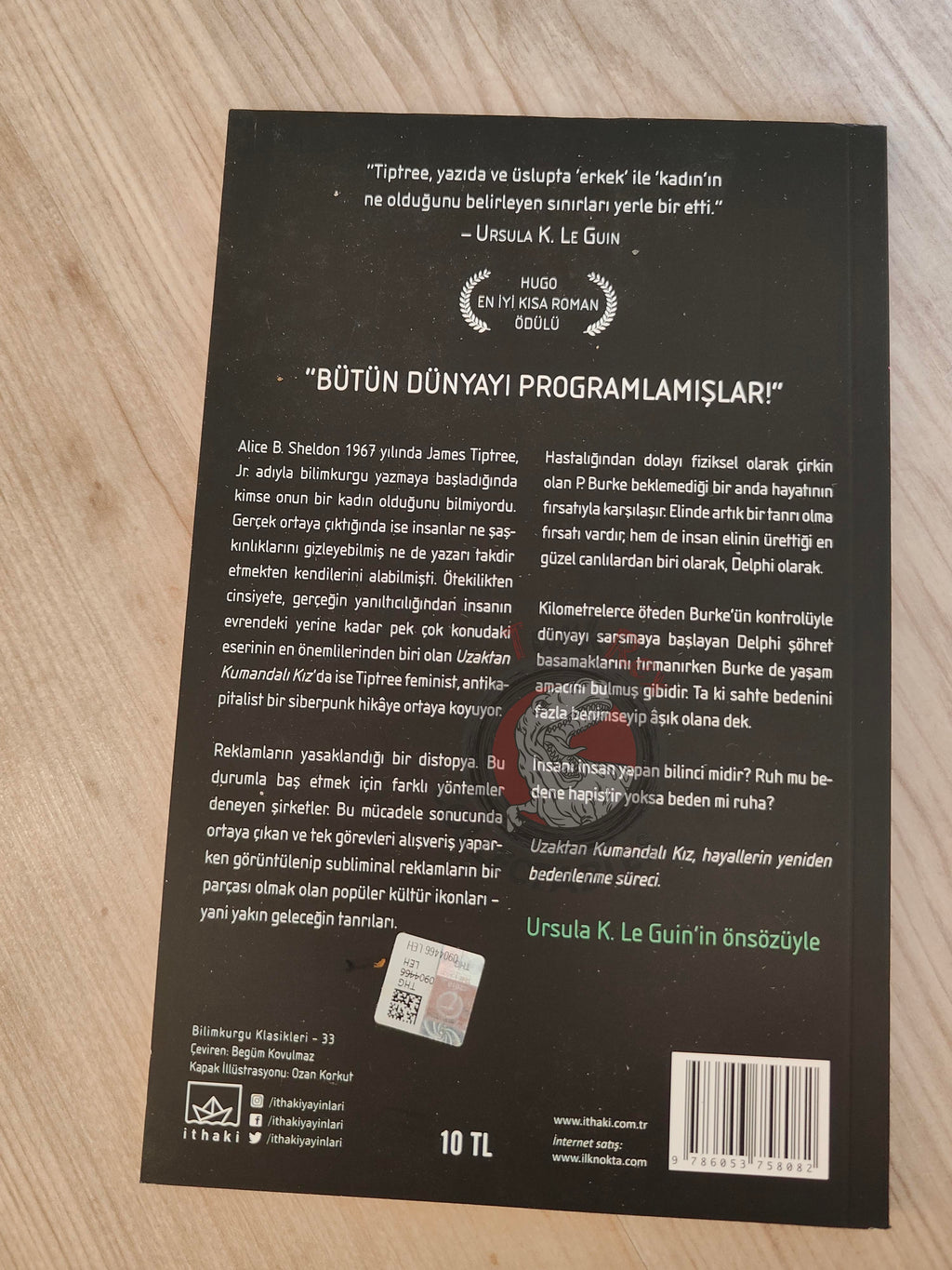 James Tiptree Jr. – The Girl Who Was Plugged In 2018 1st Turkish Book Turkey