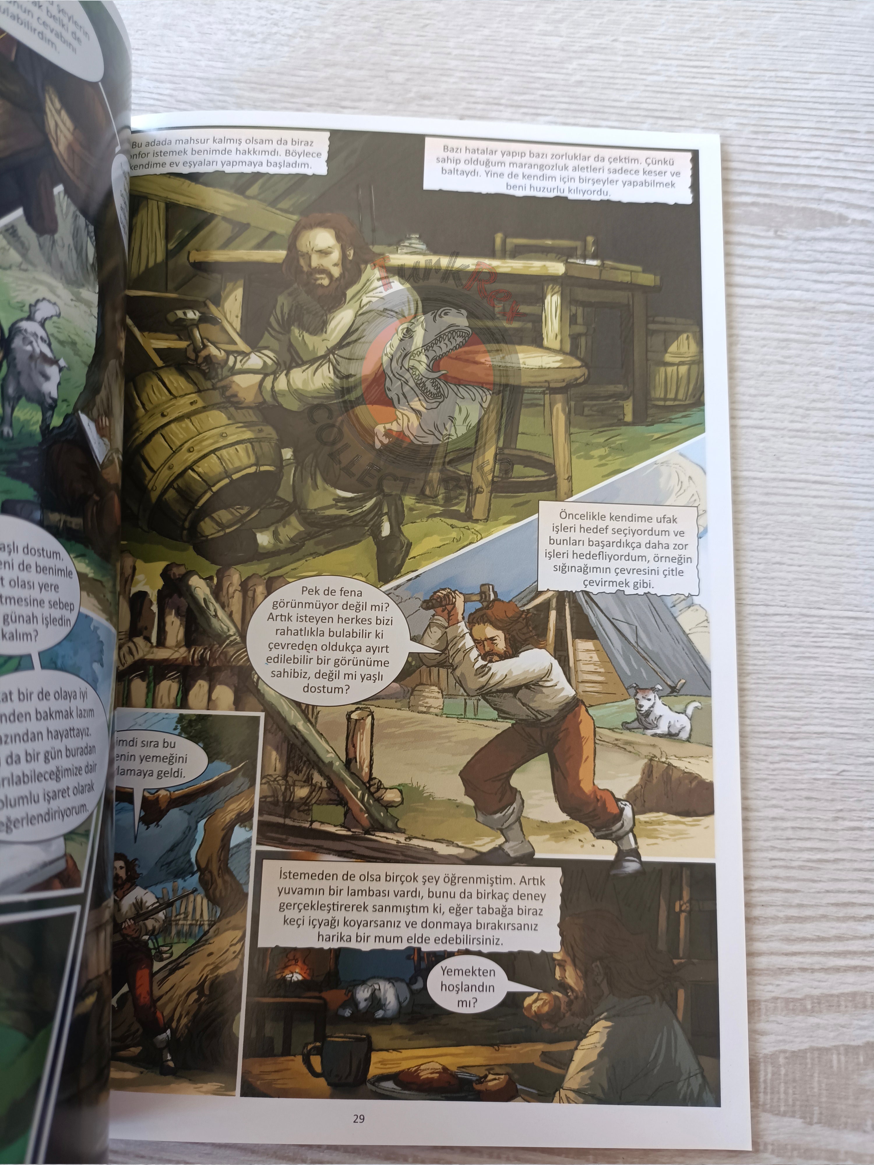 Robinson Crusoe – Daniel Defoe Turkish Comic Turkey Campfire Classics