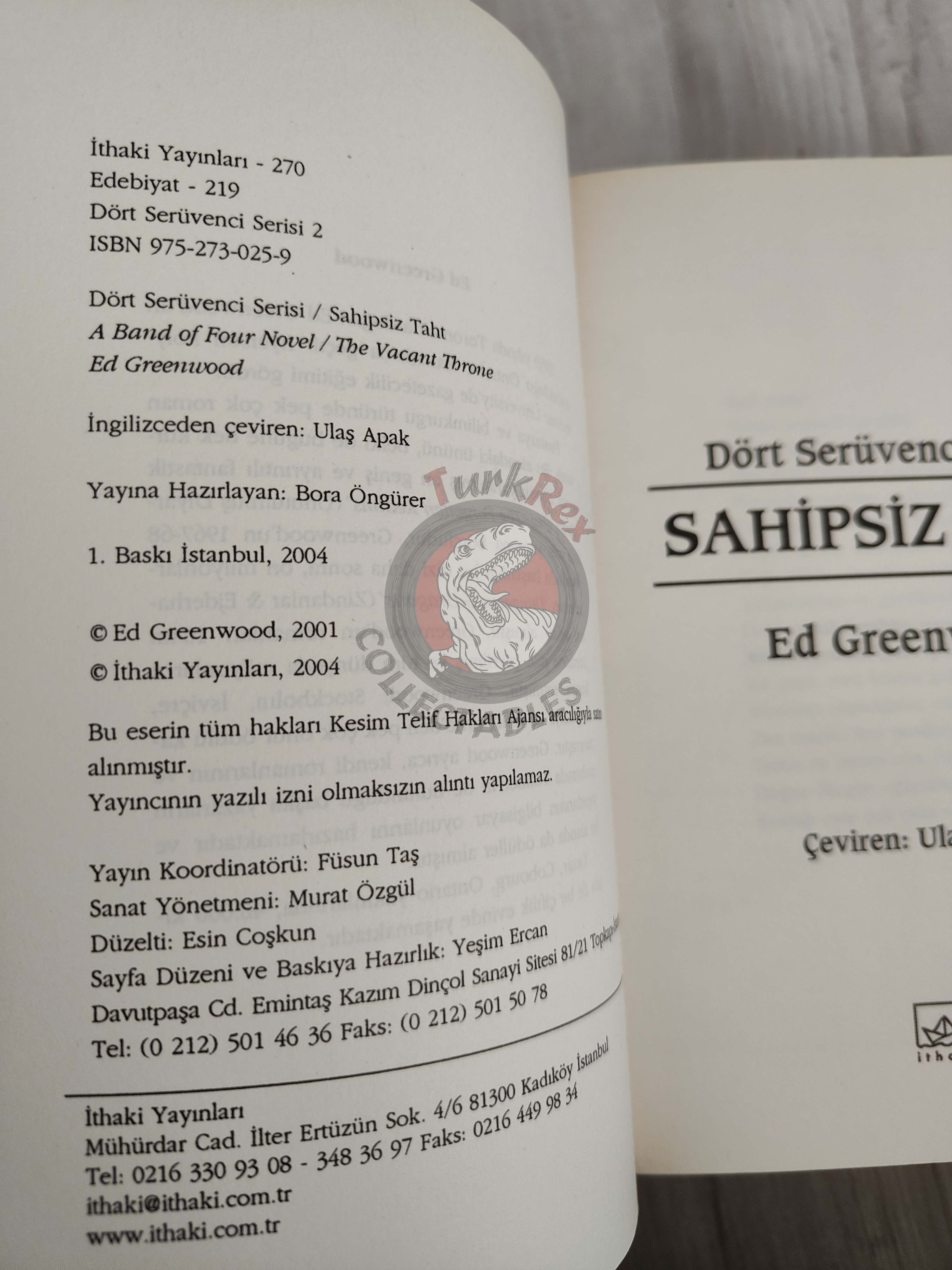 Ed Greenwood – A Band of Four Series 2004 1st Turkish Book Turkey