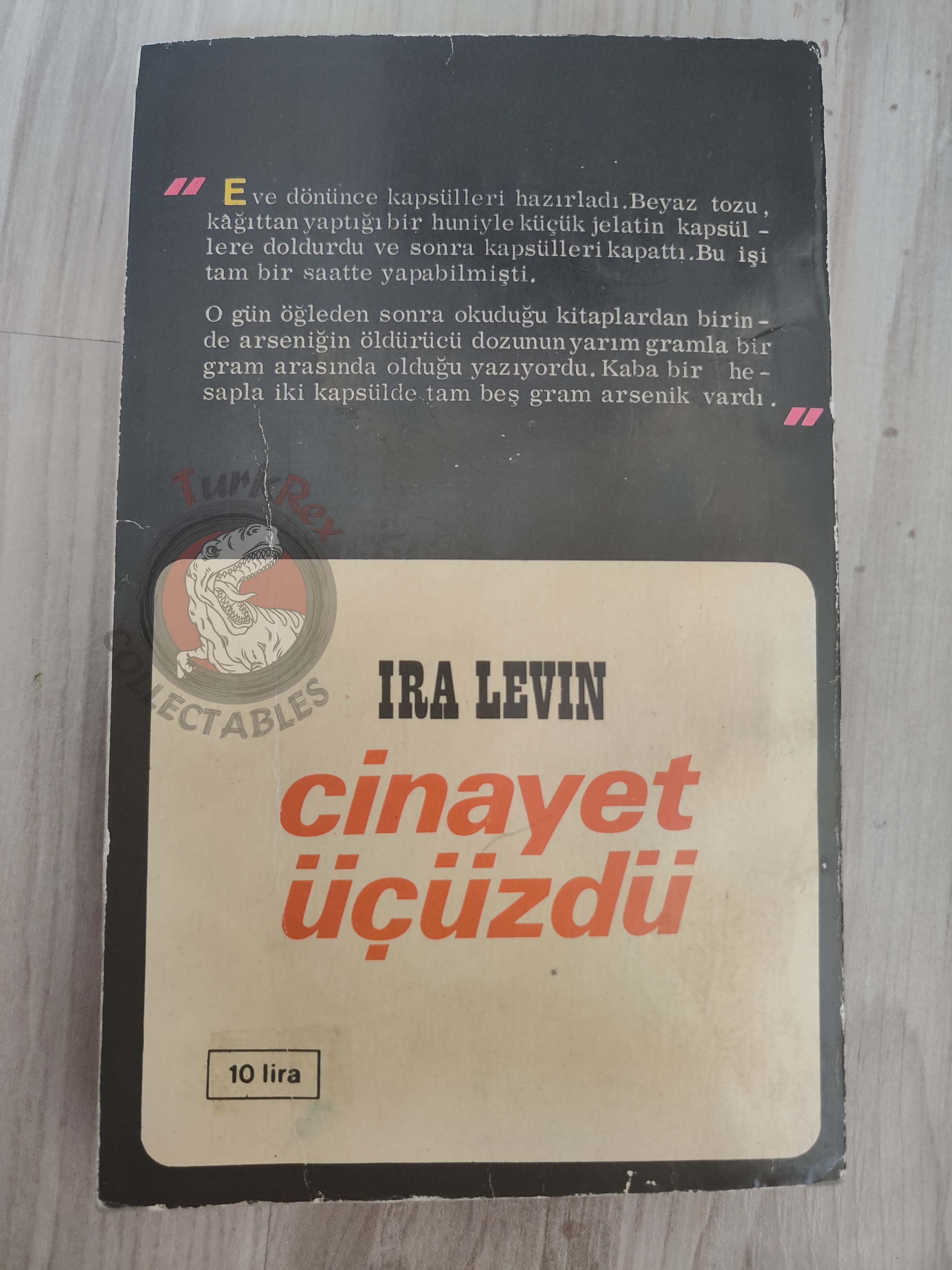 Ira Levin – A Kiss Before Dying 1971 1st Turkish Book Turkey