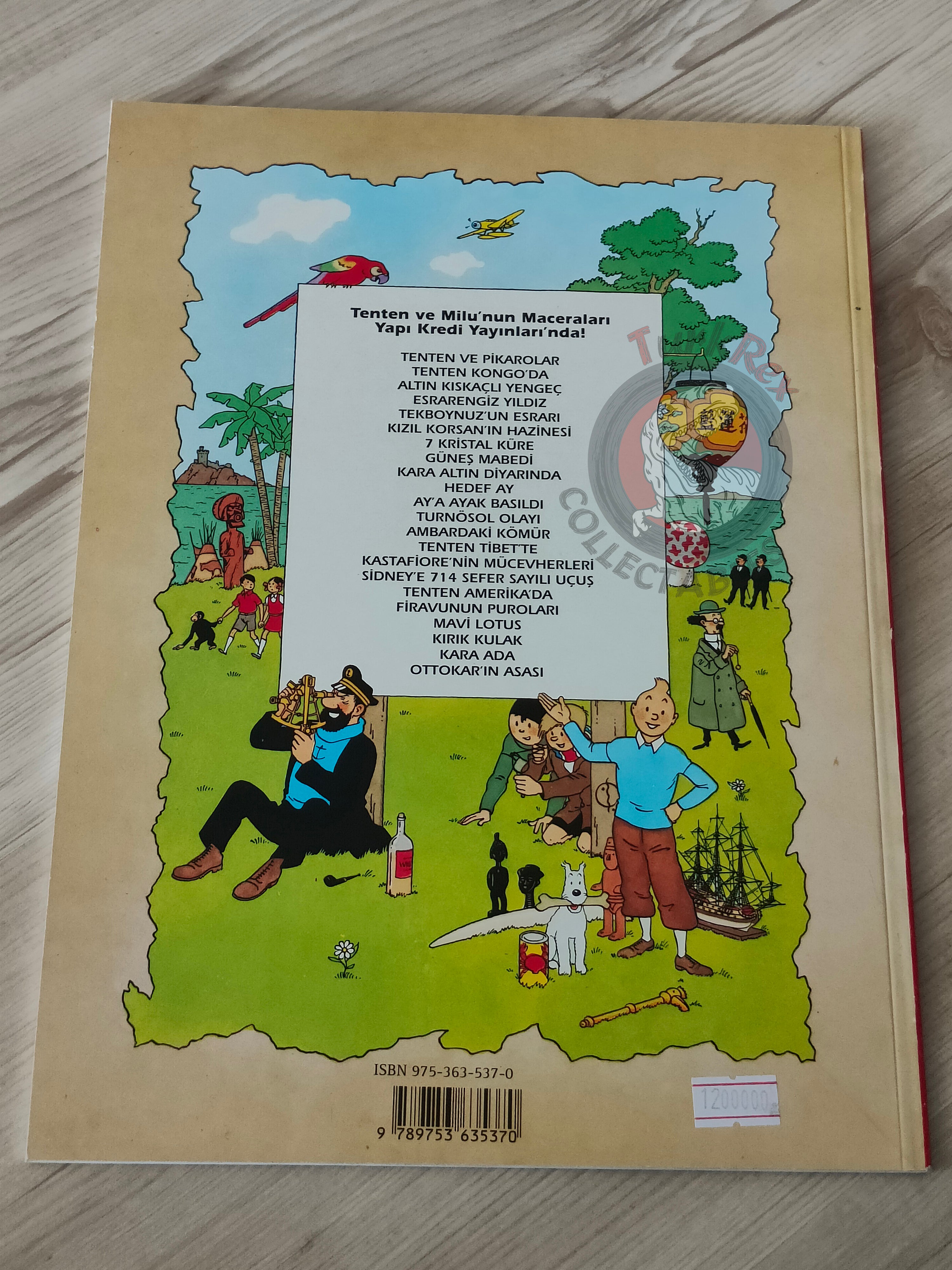 Tintin – The Red Sea Sharks 1998 Turkish Edition Comic Turkey 2nd YKY