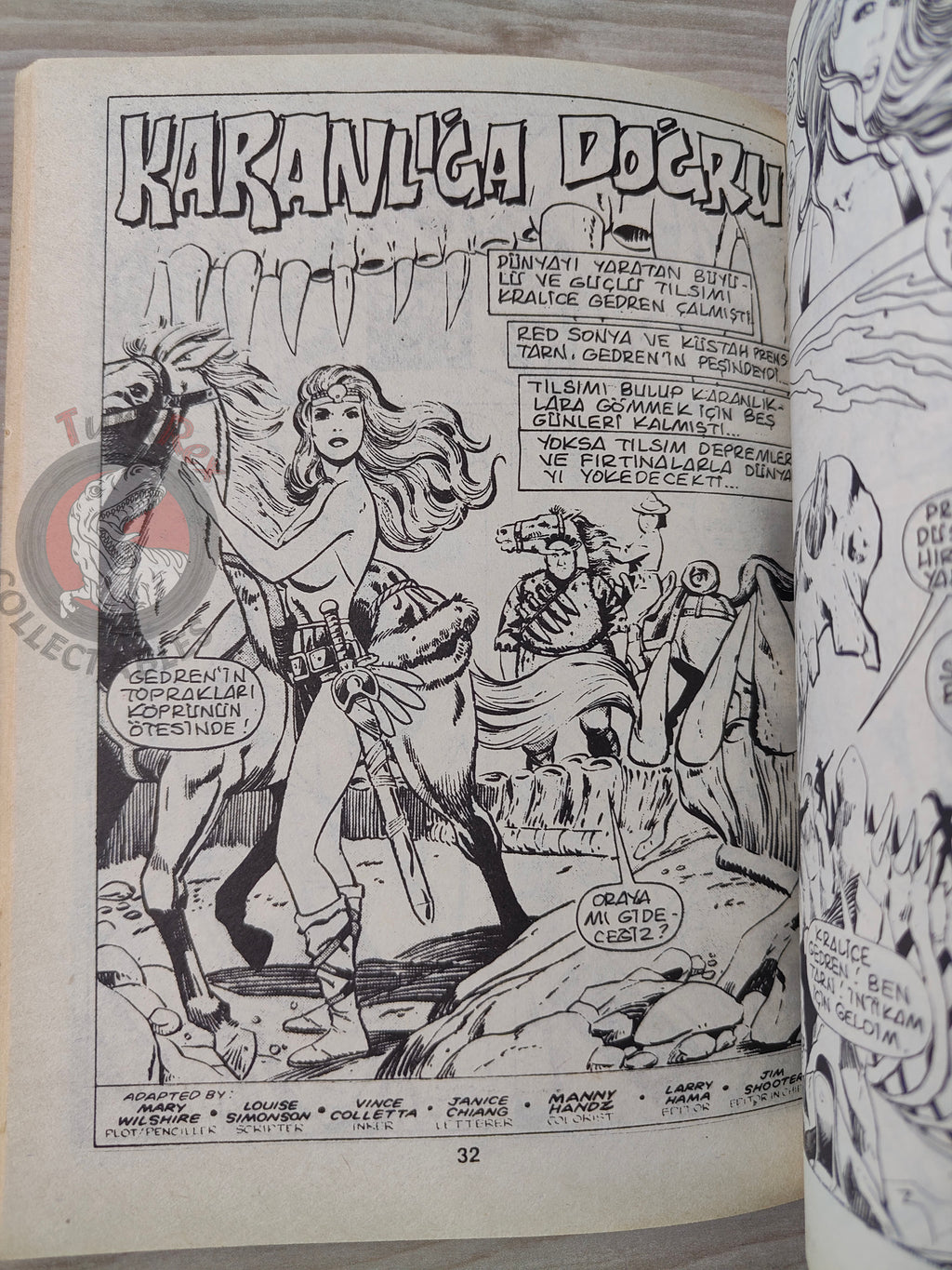 Conan ve Barbarlar #4 1994 Red Sonja & King Kull Turkish Comic Turkey