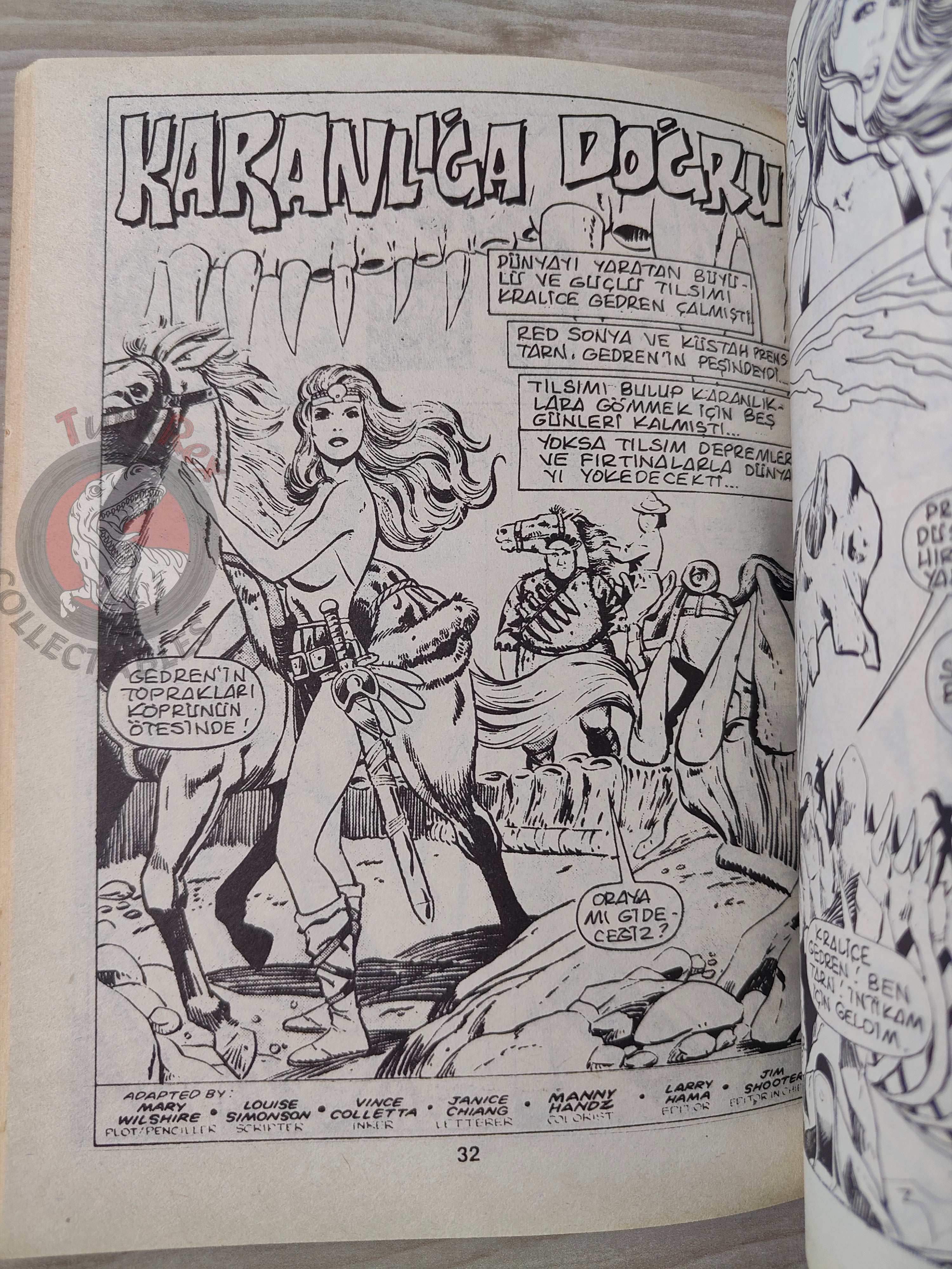 Conan ve Barbarlar #4 1994 Red Sonja & King Kull Turkish Comic Turkey