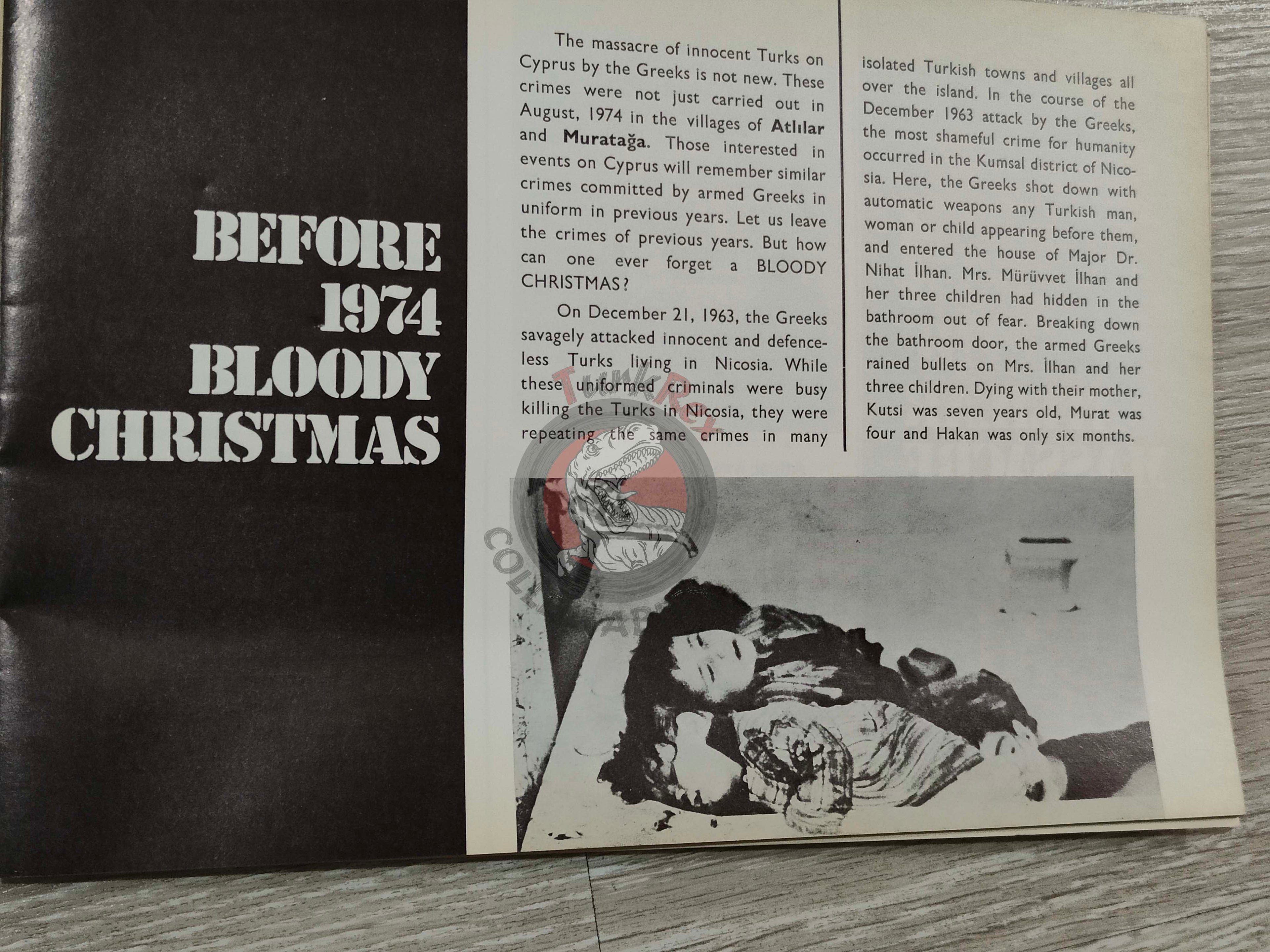 Genocide in 1974: To The Memory Of The Innocent Turkish Cypriots English Book Cyprus