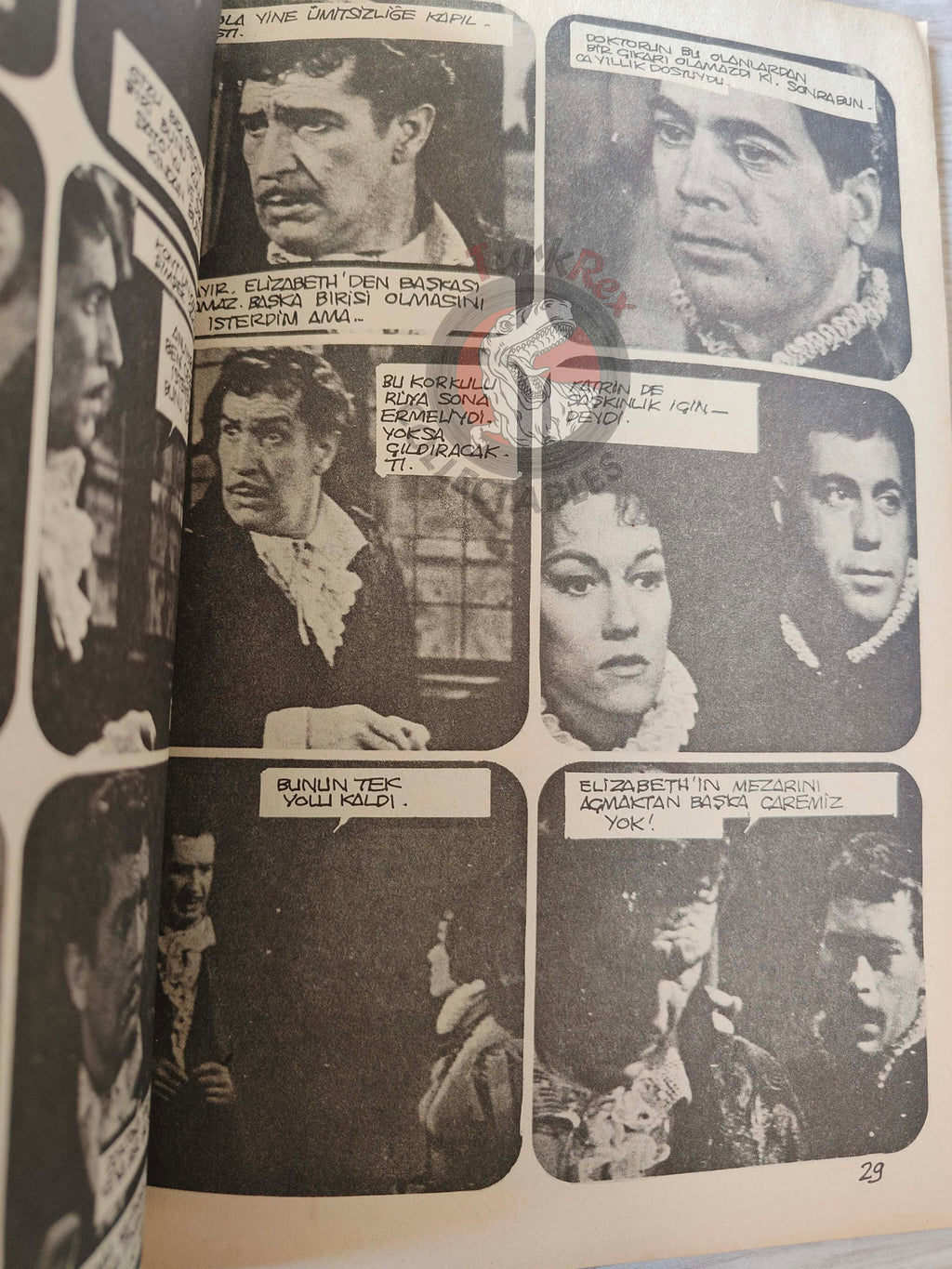 Fotoroman #1 The Pit and the Pendulum Movie 1977 Turkish Comic Turkey Edgar Allan Poe