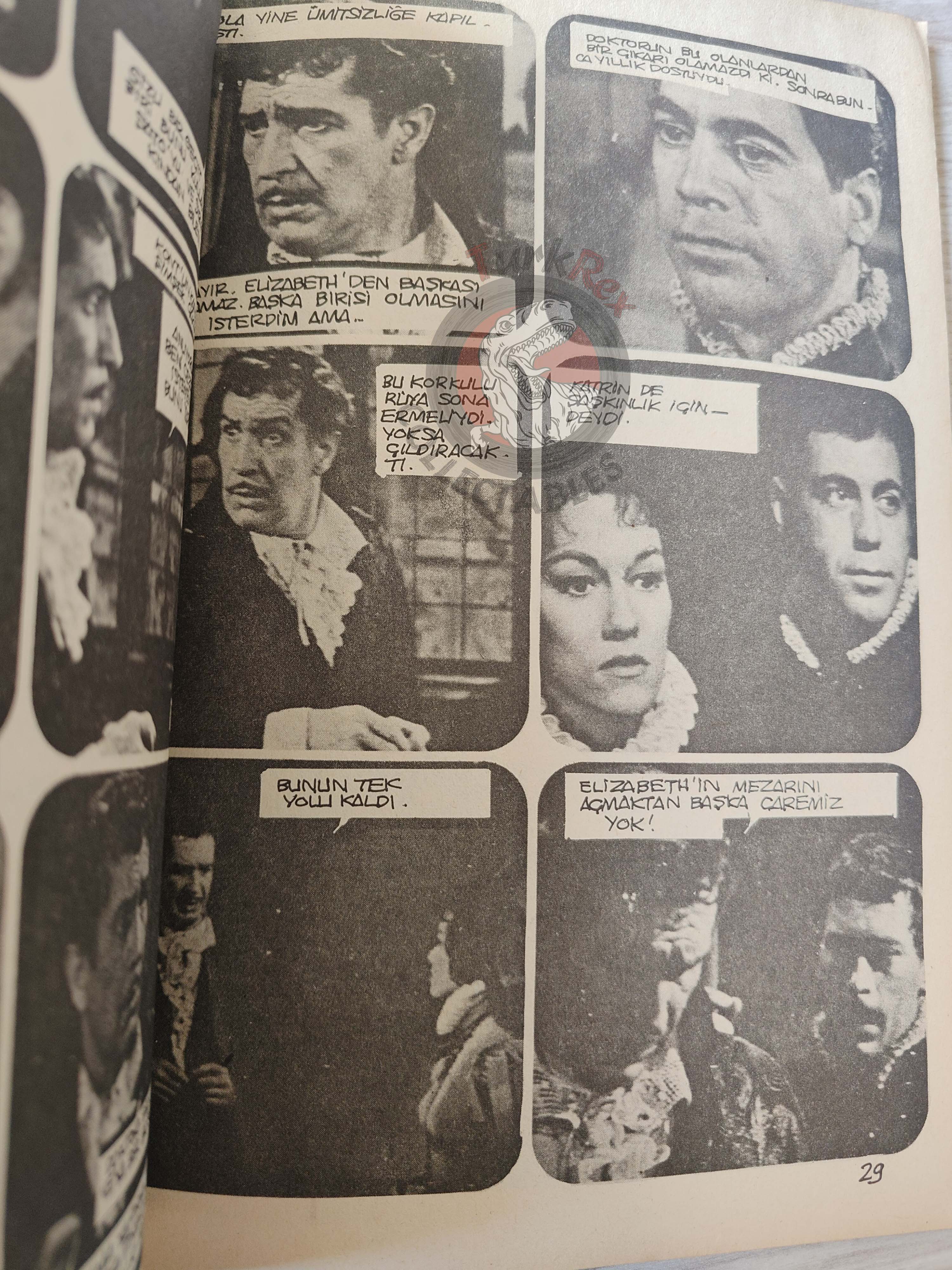 Fotoroman #1 The Pit and the Pendulum Movie 1977 Turkish Comic Turkey Edgar Allan Poe