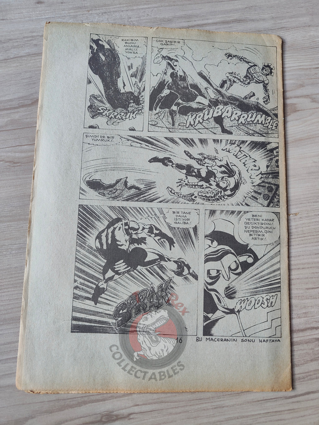 Iron Man #1 Demir Adam 1989 Turkish Comic Turkey #129 Newspaper Giveaway