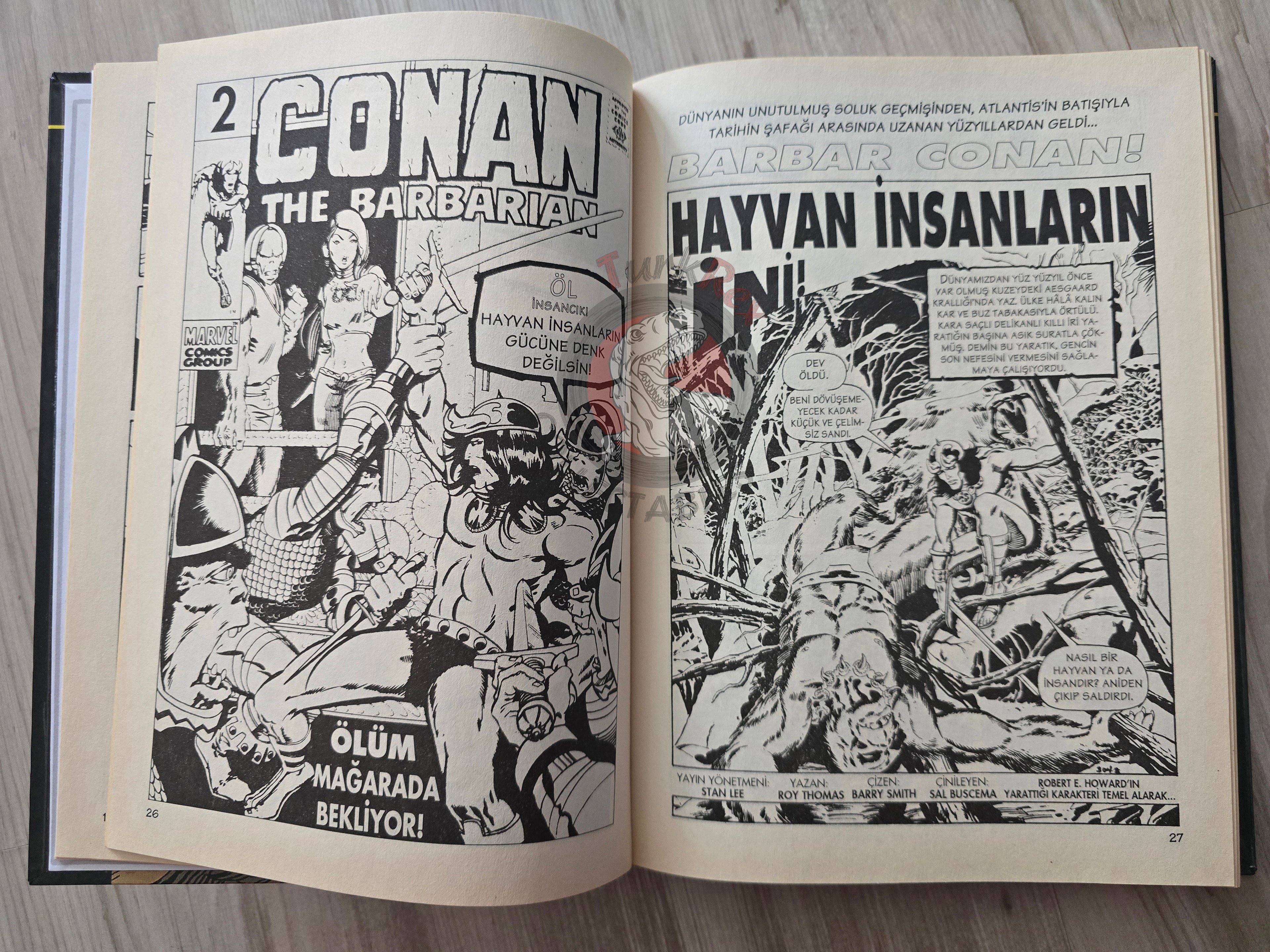 Conan the Barbarian Issues #1–12 Turkish Comic Turkey Hardcover