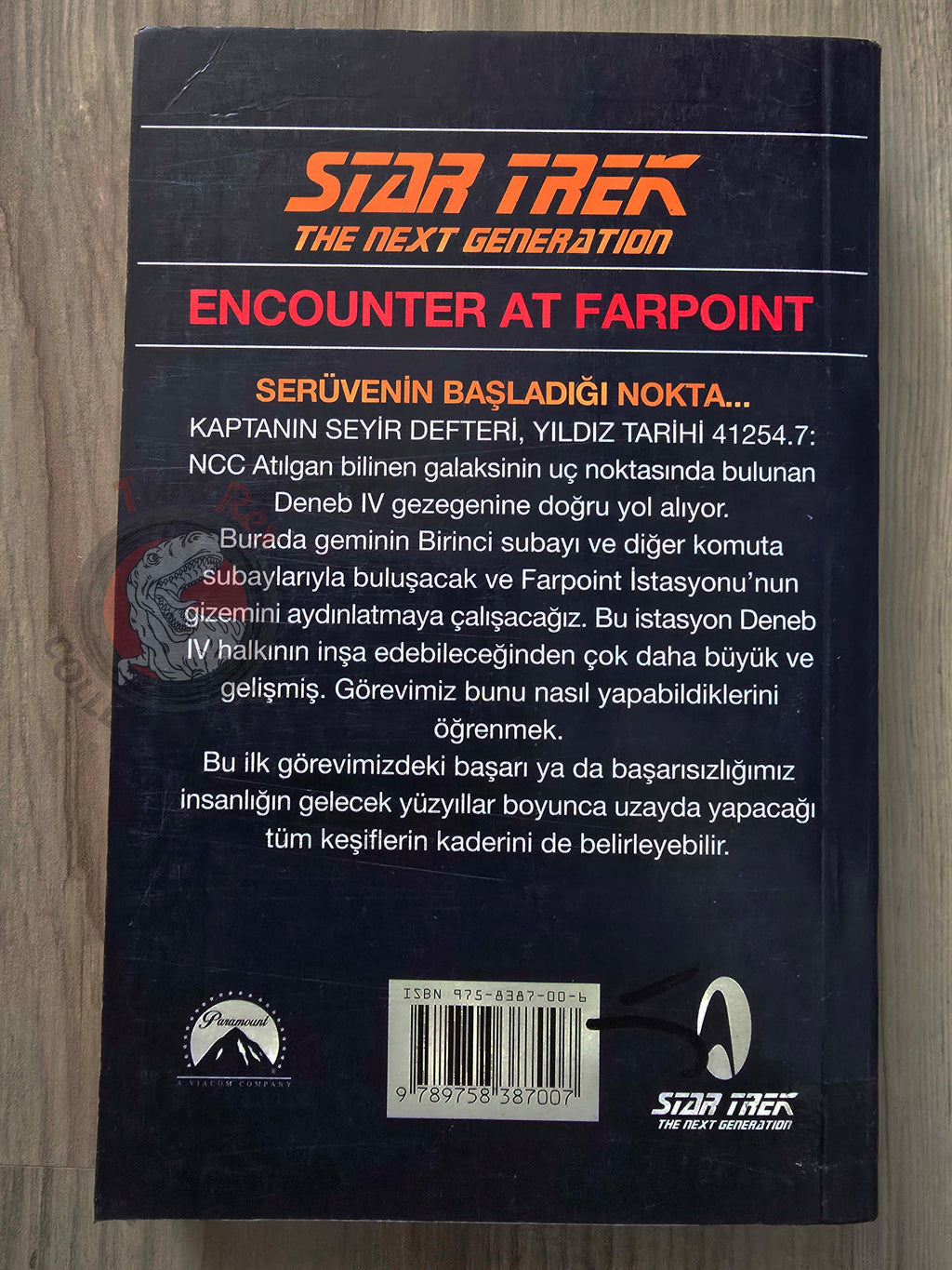 Star Trek: Encounter at Farpoint – David Gerrold 1987 1st Turkish Book Turkey