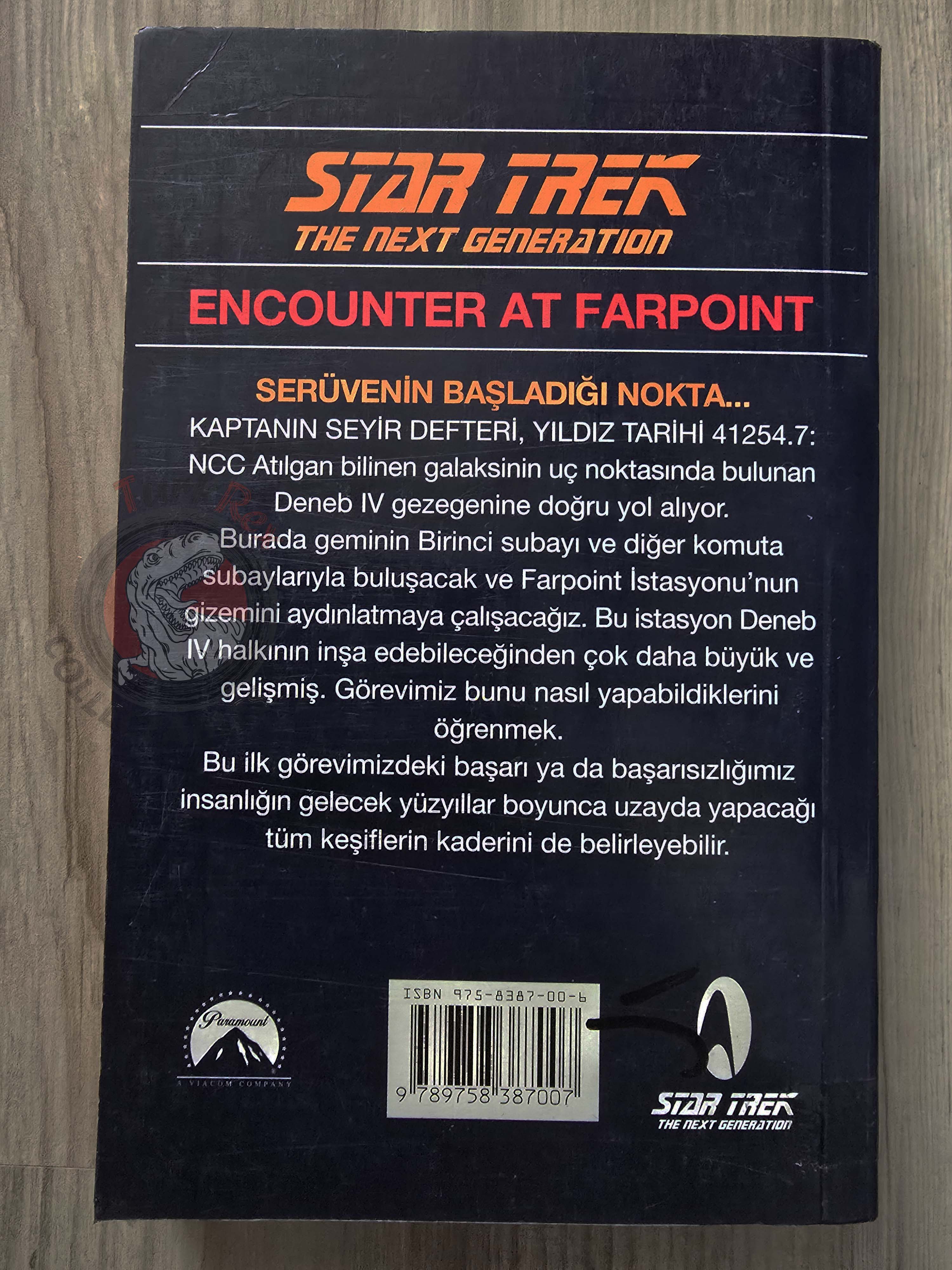 Star Trek: Encounter at Farpoint – David Gerrold 1987 1st Turkish Book Turkey