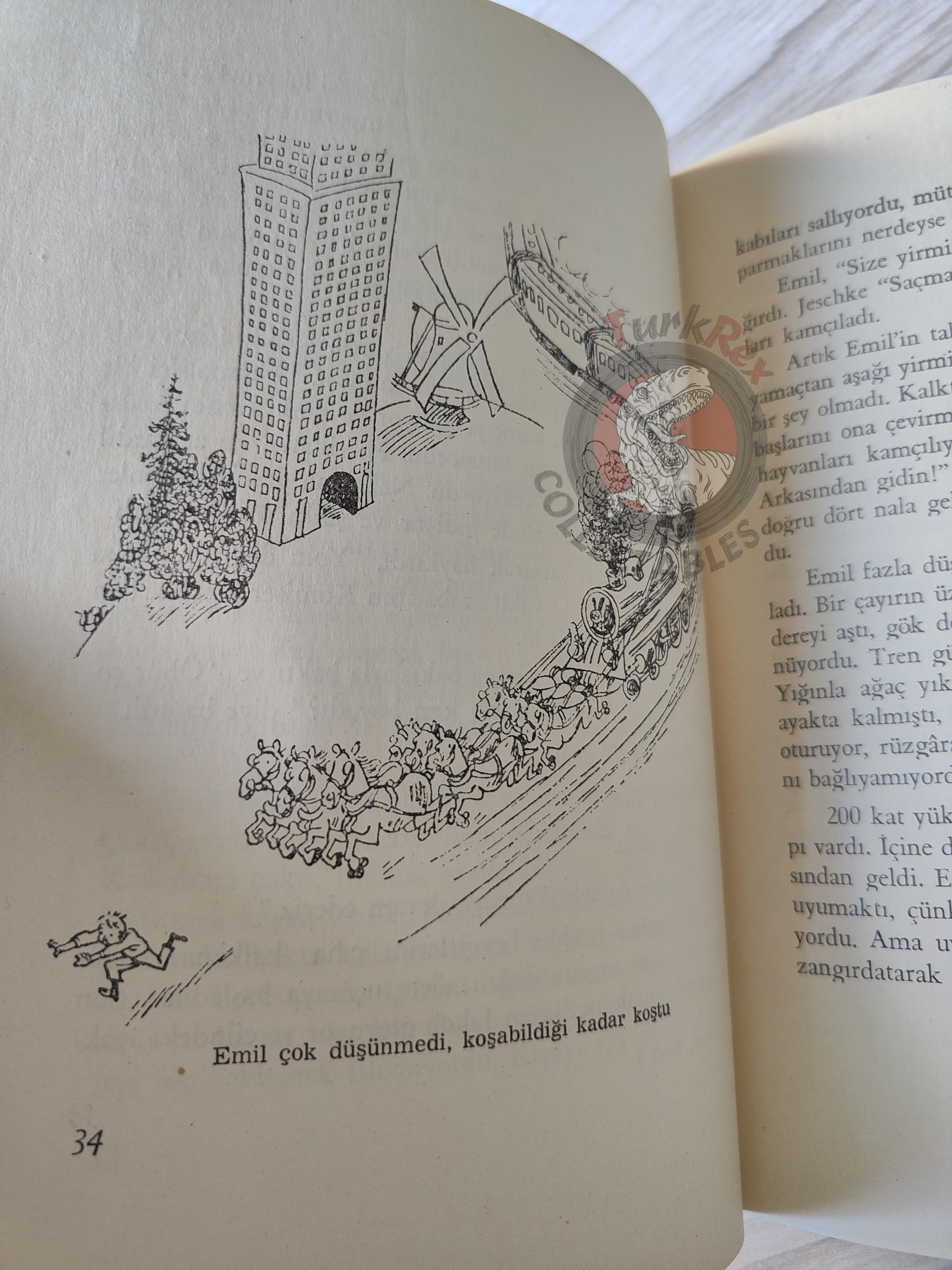 Erich Kästner – Emil and the Detectives 1967 Turkish Book Turkey Illustrated