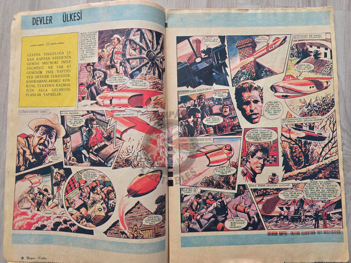 Doğan Kardeş 1971 Magazine #34 Turkish Comic Turkey William Tell Alice In Wonderland