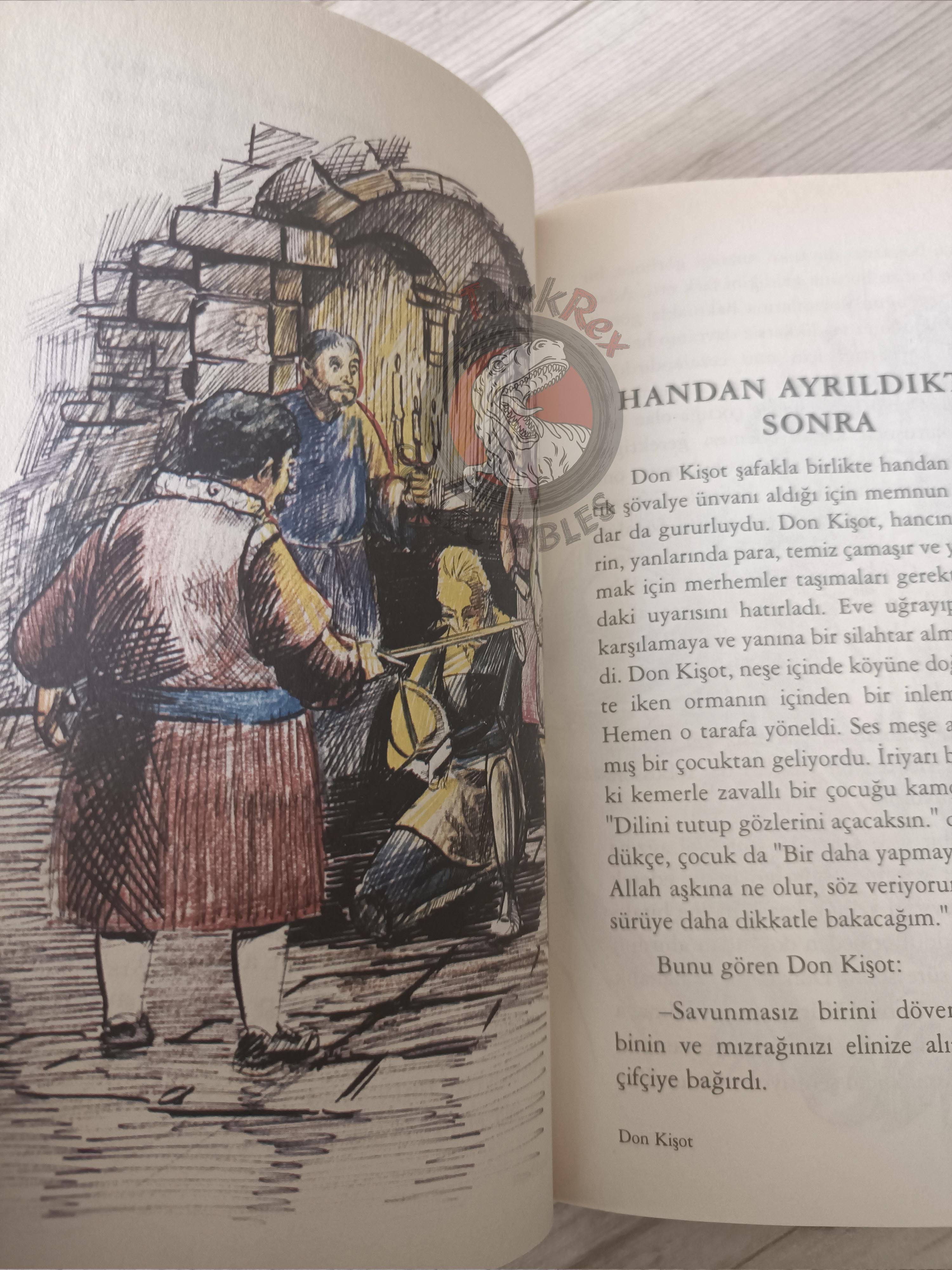 Miguel de Cervantes – Don Quixote 2003 Turkish Book Turkey Illustrated