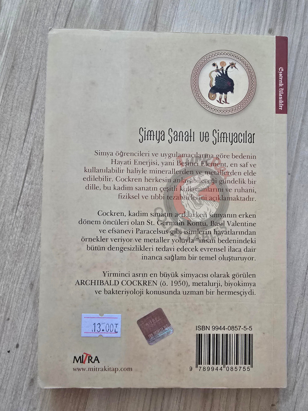 Archibald Cockren – Alchemy Rediscovered And Restored 2008 Turkish Book Turkey