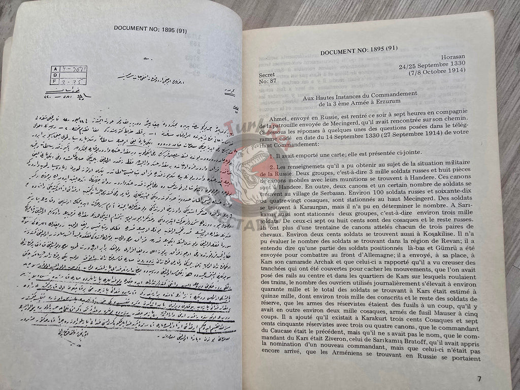 Documents on the Ottoman Armenians 1983 French Book Turkey Armenia Armenian
