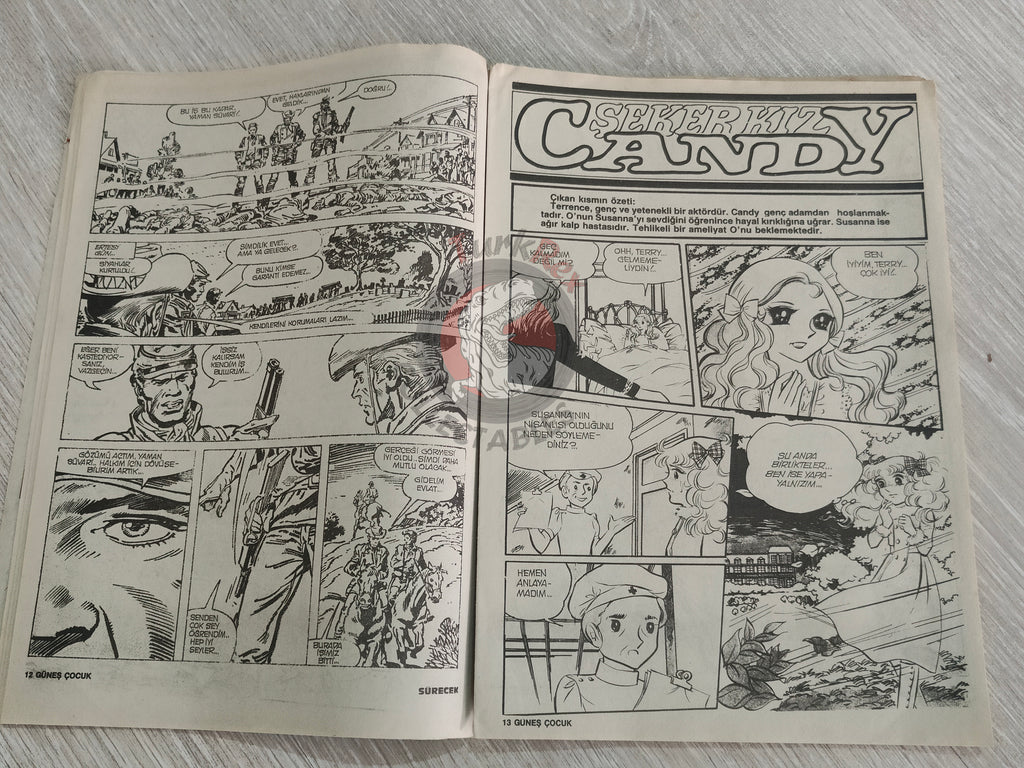 Güneş Çocuk #7 1989 Rawhide Kid, Candy Candy, Pink Panther Turkish Comic Turkey