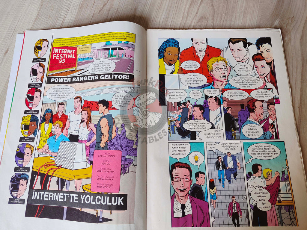 Power Rangers #1 1997 Turkish Comic Mag Turkey Mighty Morphin