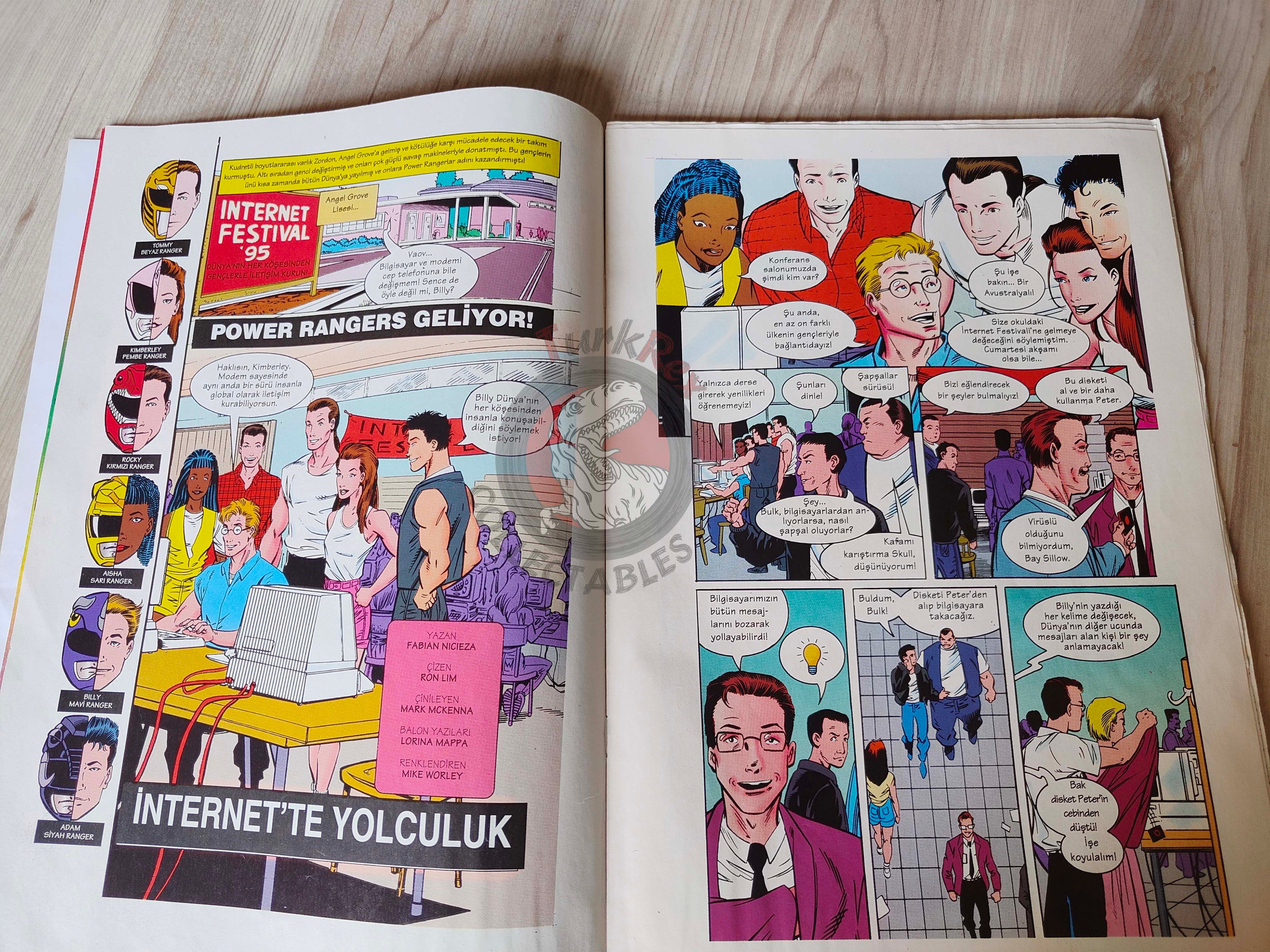 Power Rangers #1 1997 Turkish Comic Mag Turkey Mighty Morphin