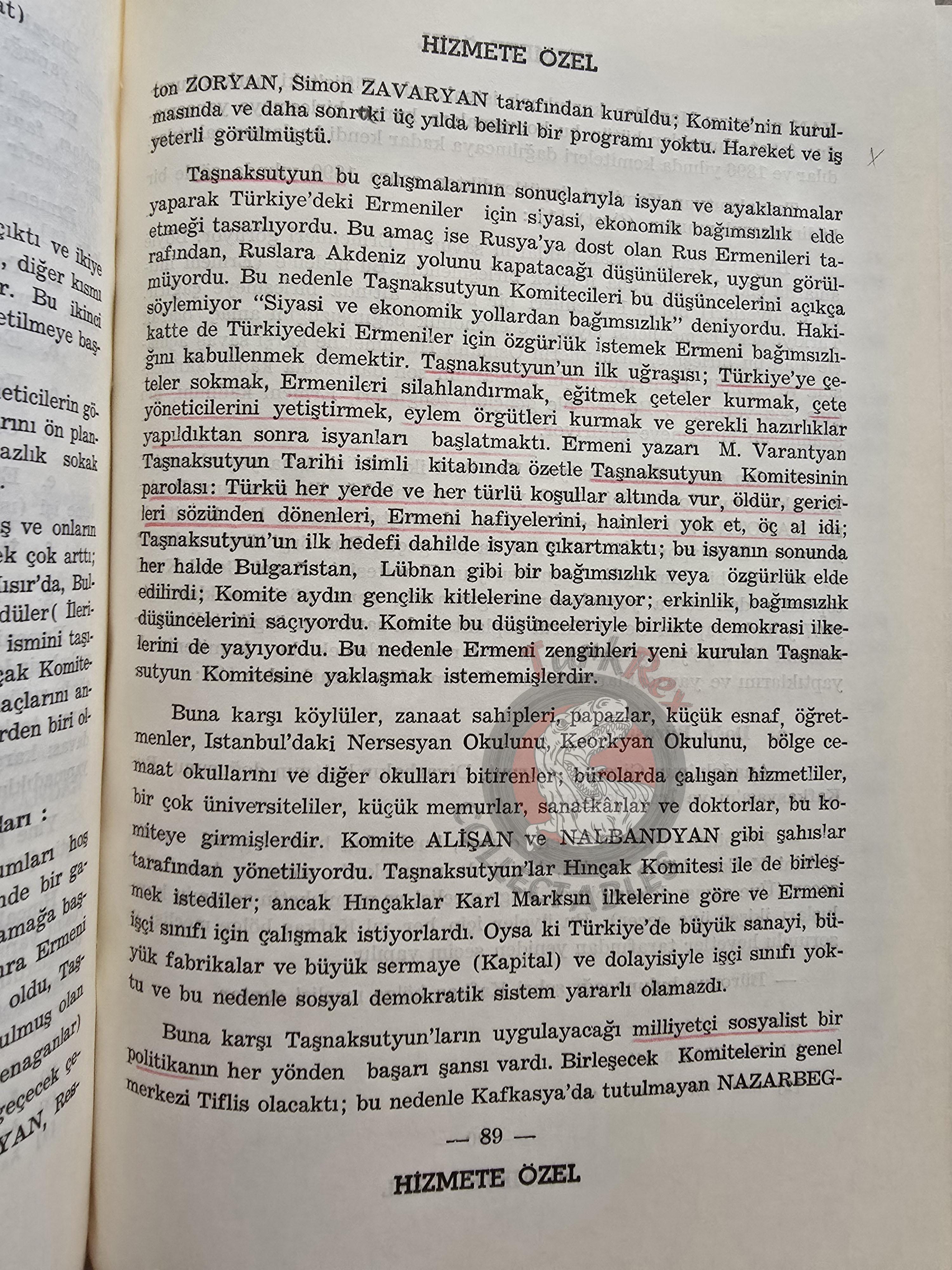 The Armenian Question Throughout History 1979 HC Turkish Book Turkey Armenia