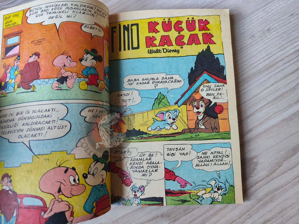 Mickey Mouse Mag Volume #2 1970 Turkish Comic Turkey Walt Disney Donald Duck