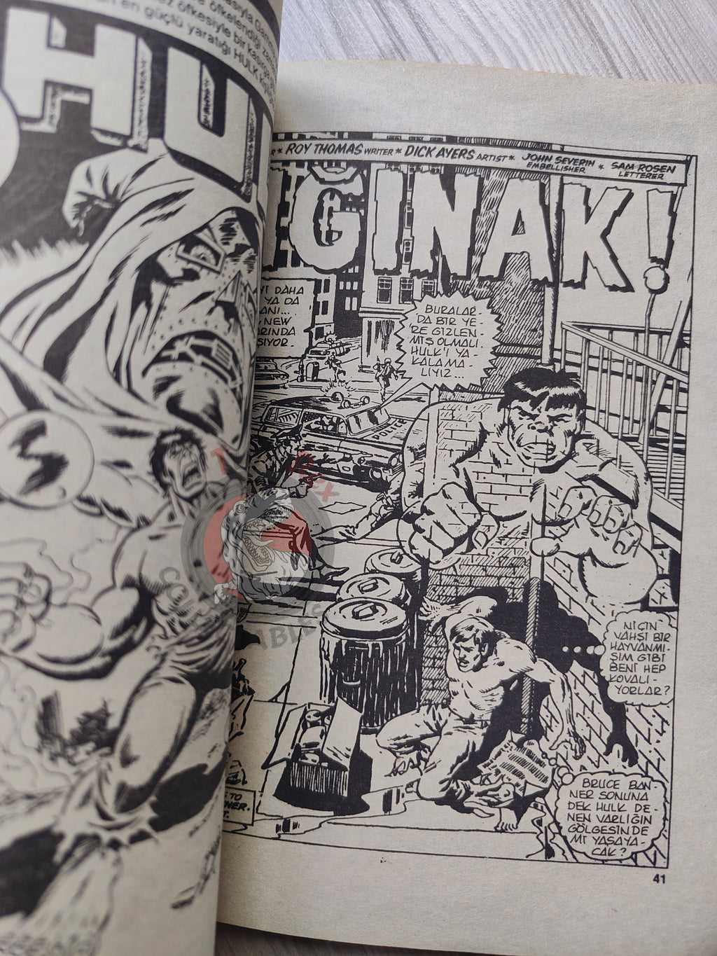 Hulk #3 1987 Turkish Comic Turkey cover #23
