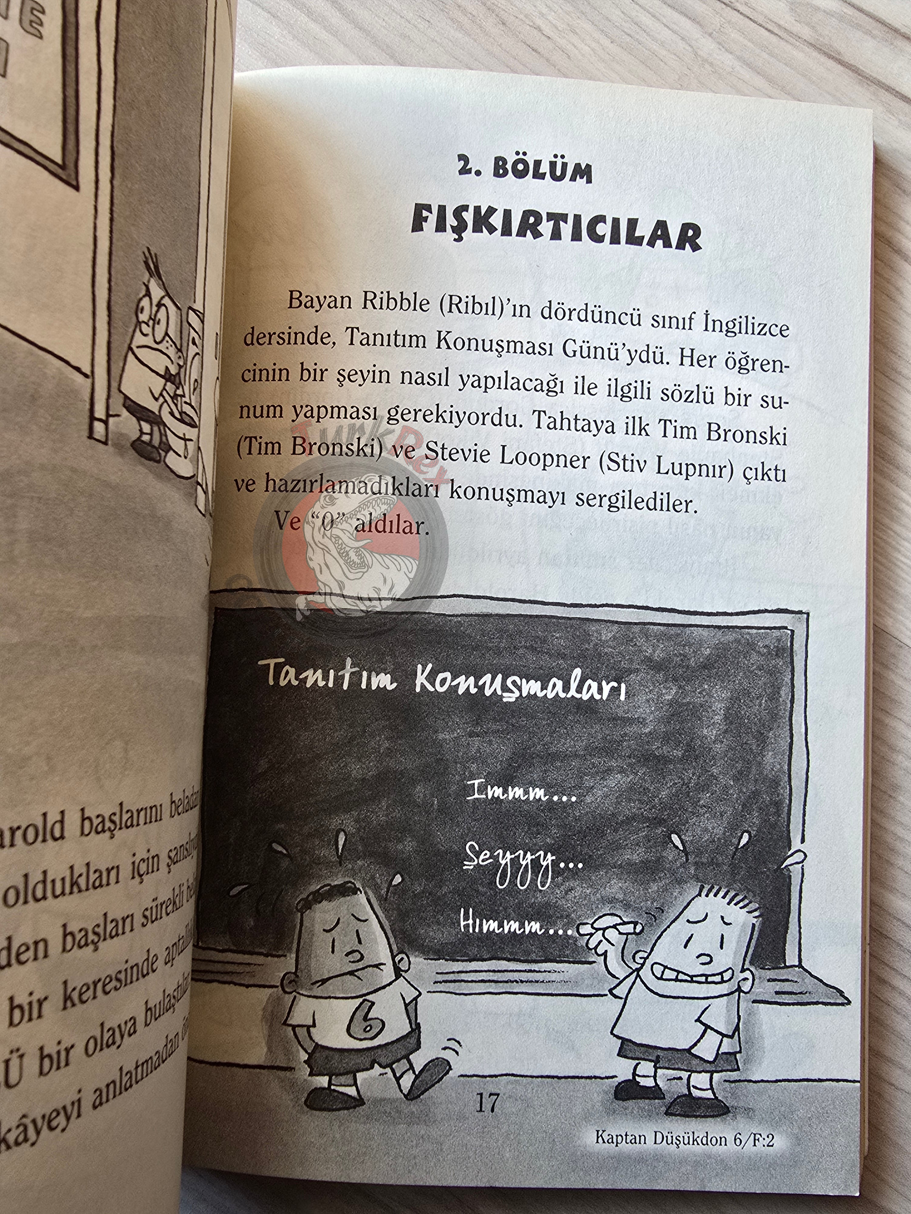 Captain Underpants and the Big, Bad Battle of the Bionic Booger Boy Turkish Turkey Dav Pilkey