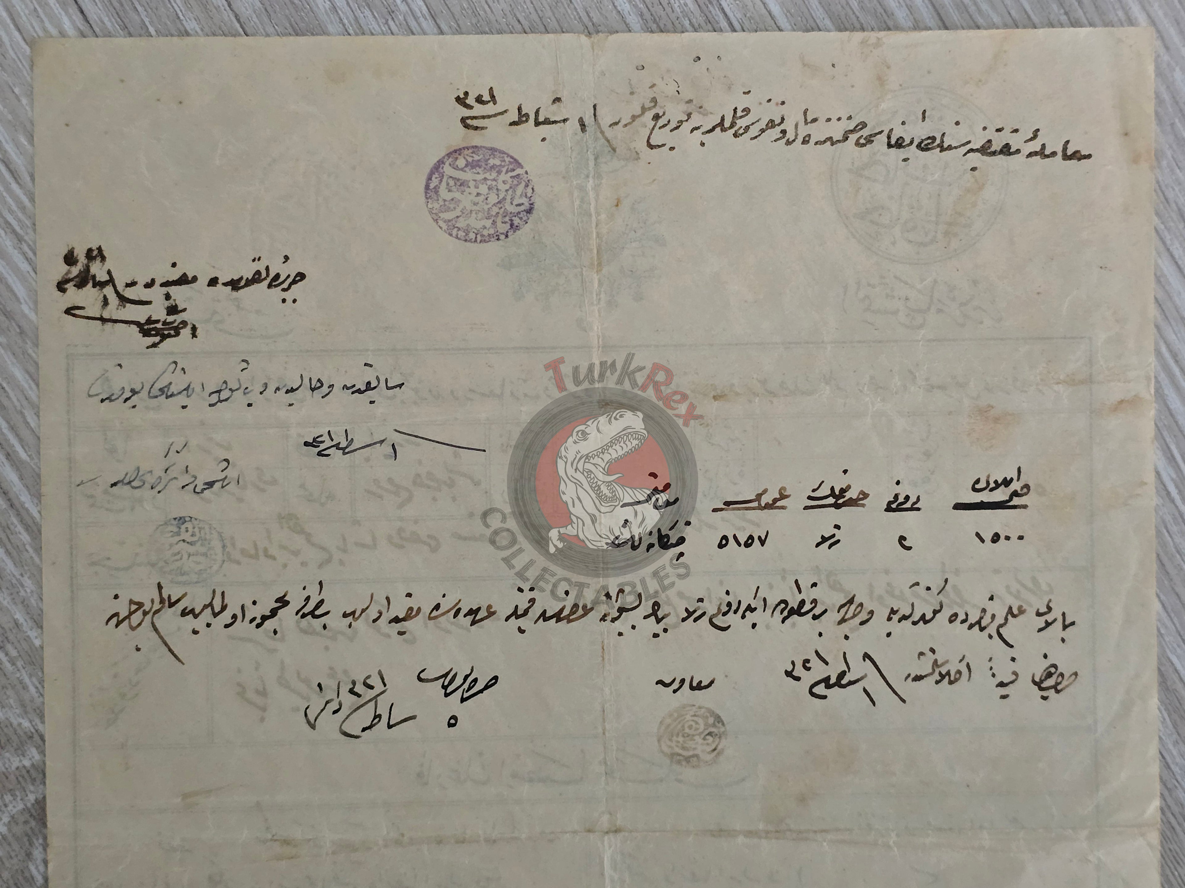 Ottoman 1906 Land Deed Plot in İzmir Title Rum Greek Citizen Greece