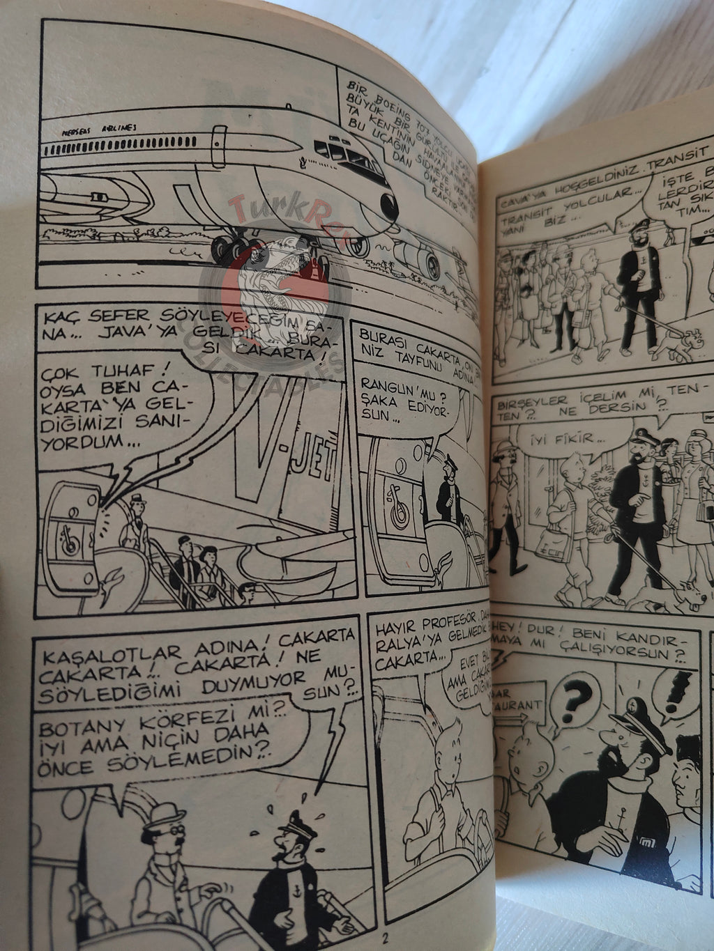 Tintin – Flight 714 to Sydney  mid 1980s Turkish Edition Comic Turkey 1