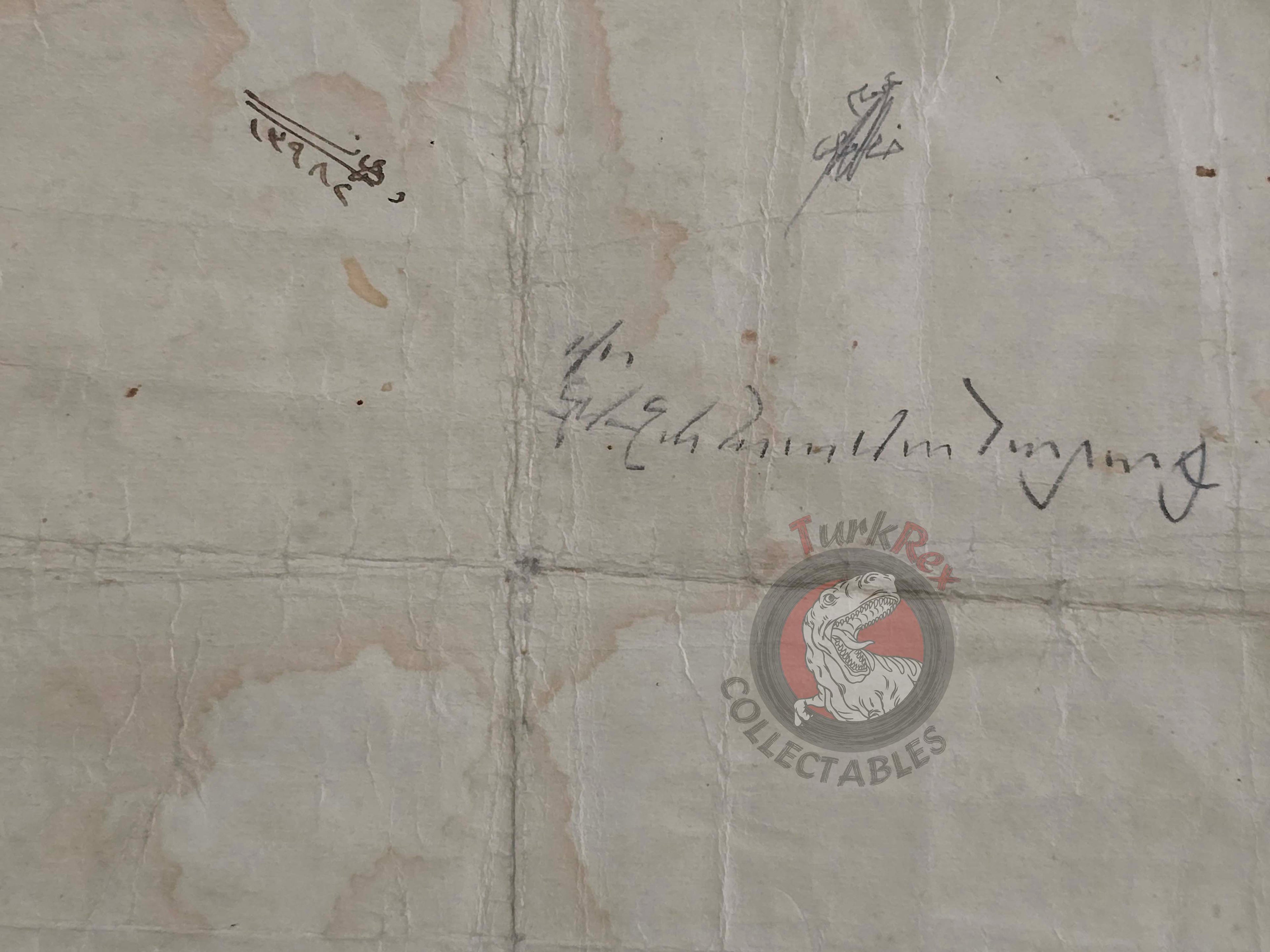 Ottoman 1907 Land Deed Field in Tokat Sofyon Title Armenian Family Armenia