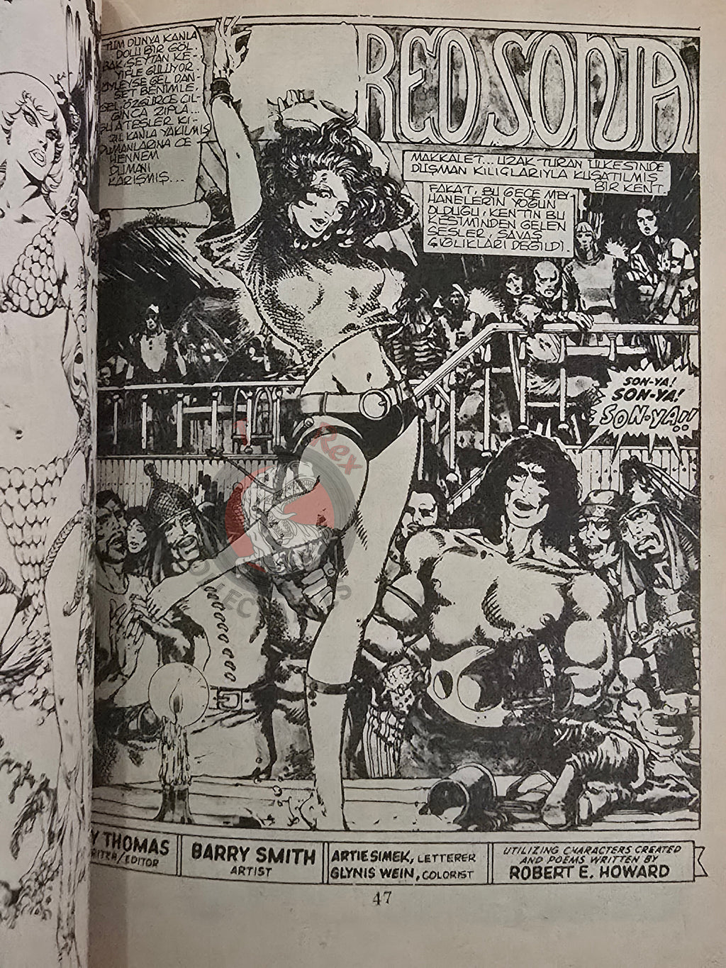 Red Sonja #1 1983 Turkish Comic Turkey Conan the Barbarian #24 #3 #78