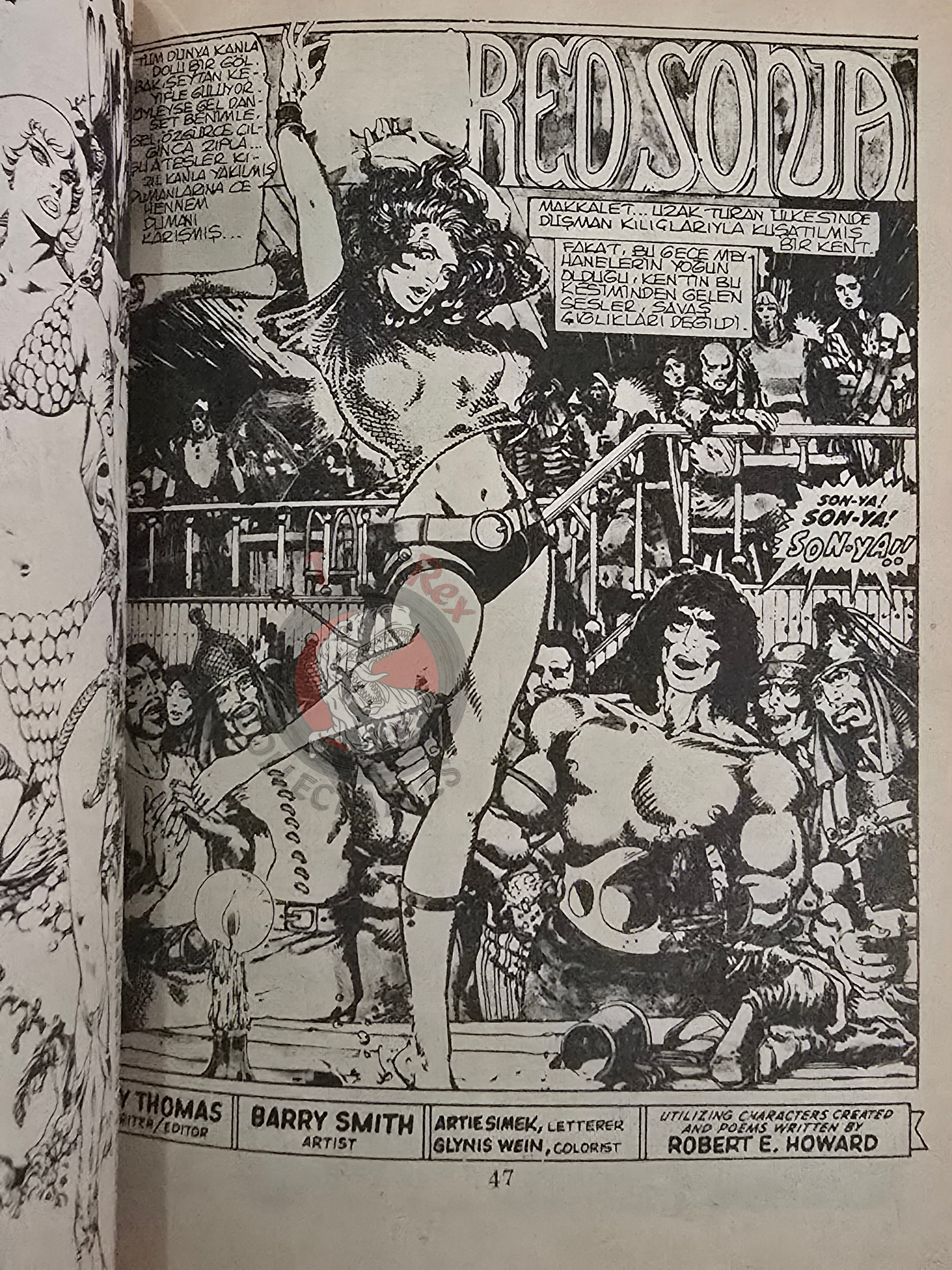 Red Sonja #1 1983 Turkish Comic Turkey Conan the Barbarian #24 #3 #78
