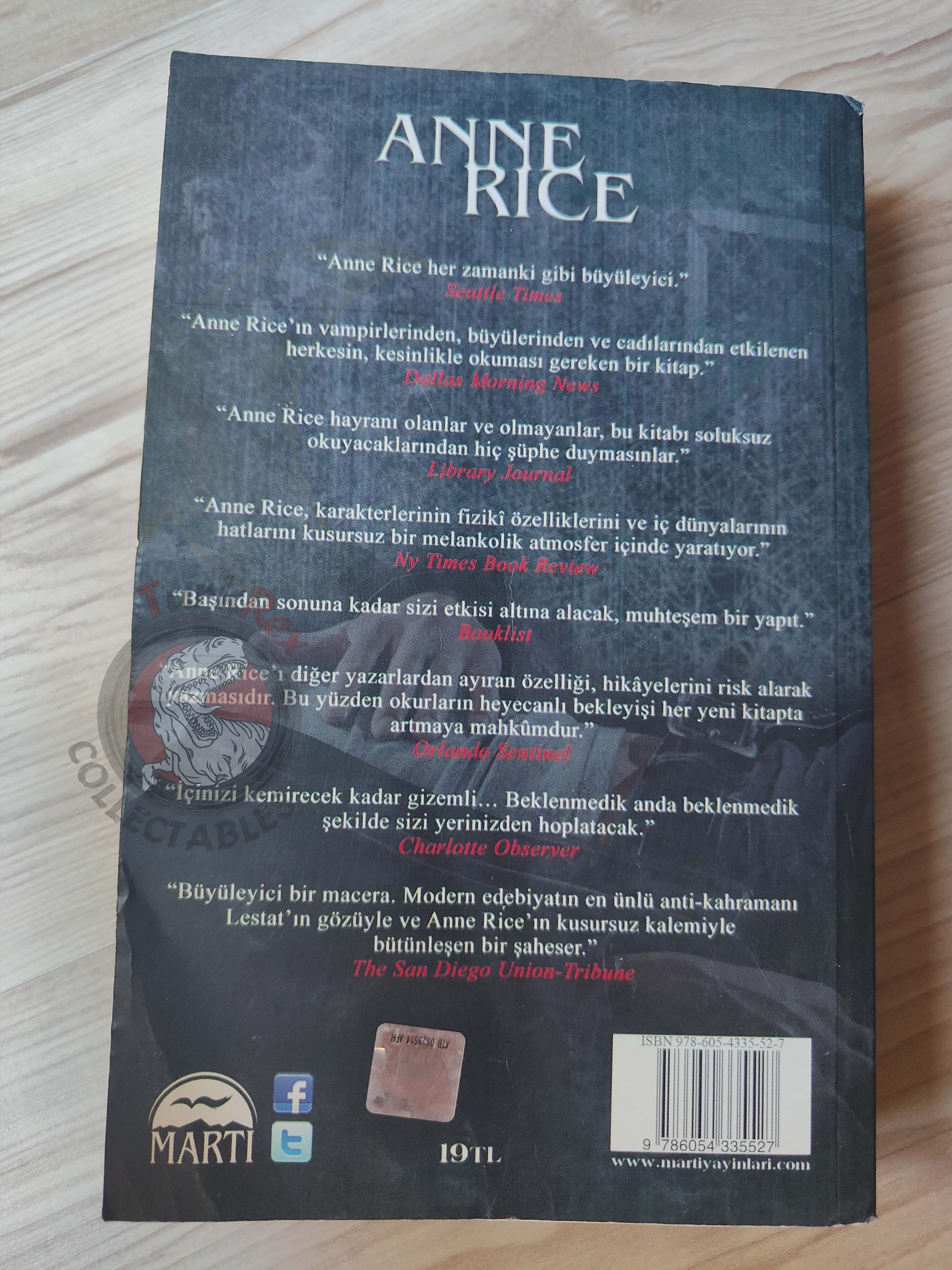 Anne Rice – The Tale of the Body Thief 2010 1st Turkish Book Turkey