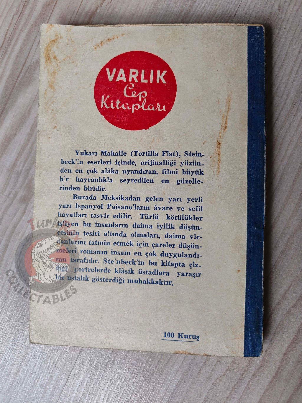 John Steinbeck – Tortilla Flat 1954 Turkish Book Turkey