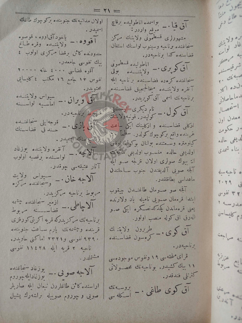 Ali Cevat – Geographical Dictionary of the Ottoman Empire 1894 Book 1 Maps Geography