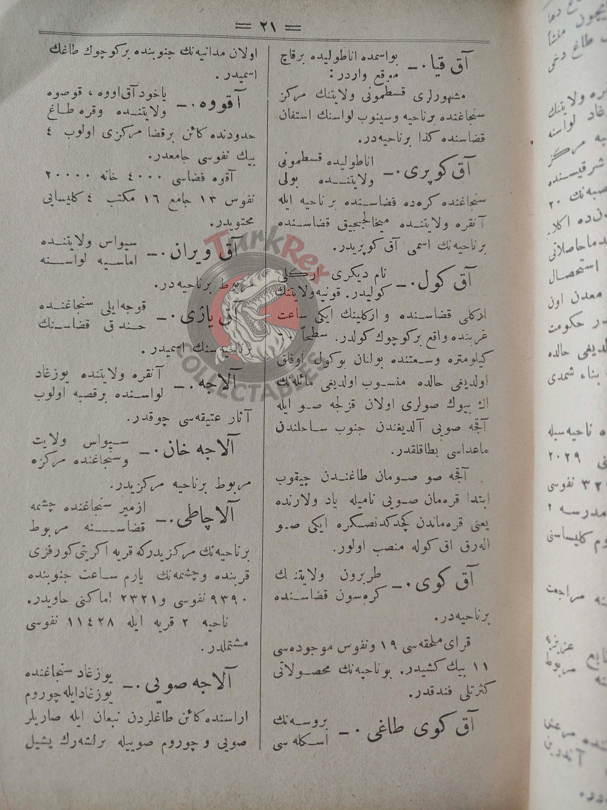 Ali Cevat – Geographical Dictionary of the Ottoman Empire 1894 Book 1 Maps Geography