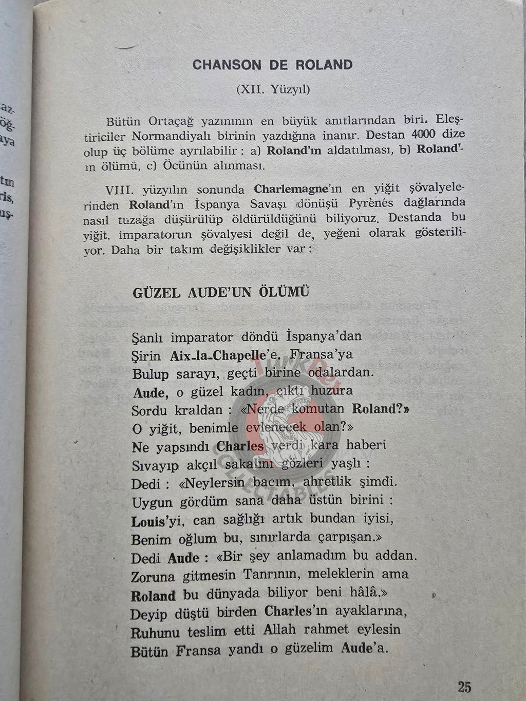 French Poetry 1985 Turkish Book France Cantilène de Sainte-Eulalie François Villon