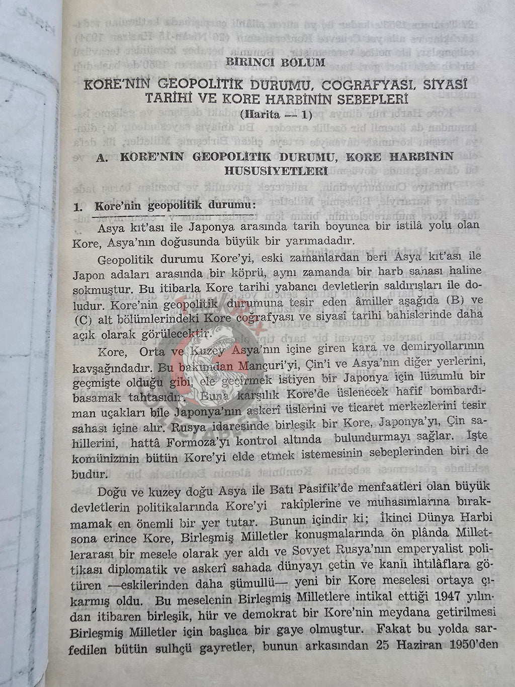 Turkish Armed Forces Operations in the Korean War 1950–1953 Turkey Book 1959 with Maps