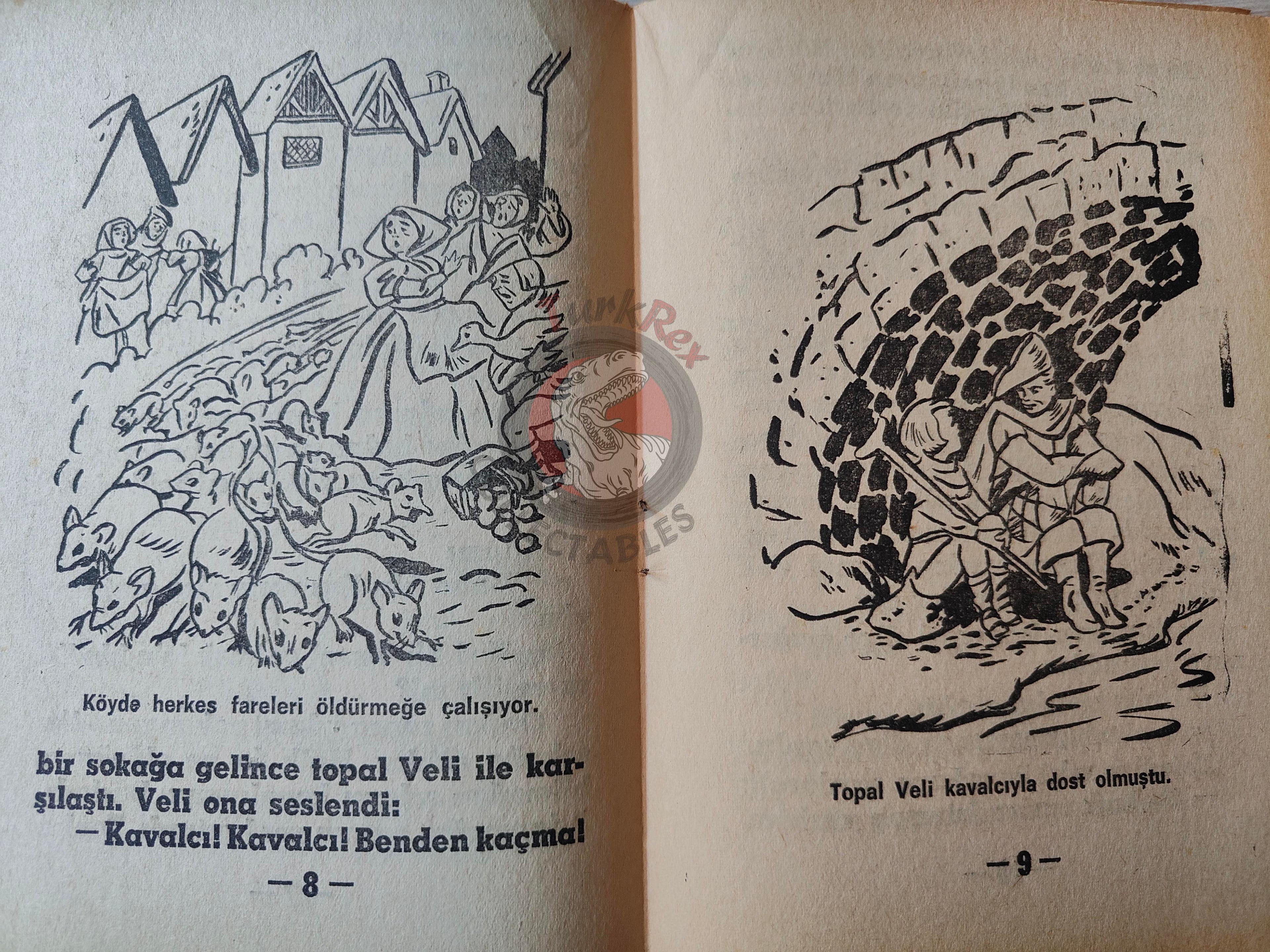 Grimm Brothers – Pied Piper of Hamelin 1973 Turkish Book Turkey Illustrated 4