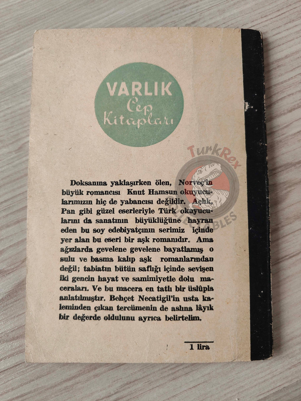 Knut Hamsun – Victoria 1957 Turkish Book Turkey