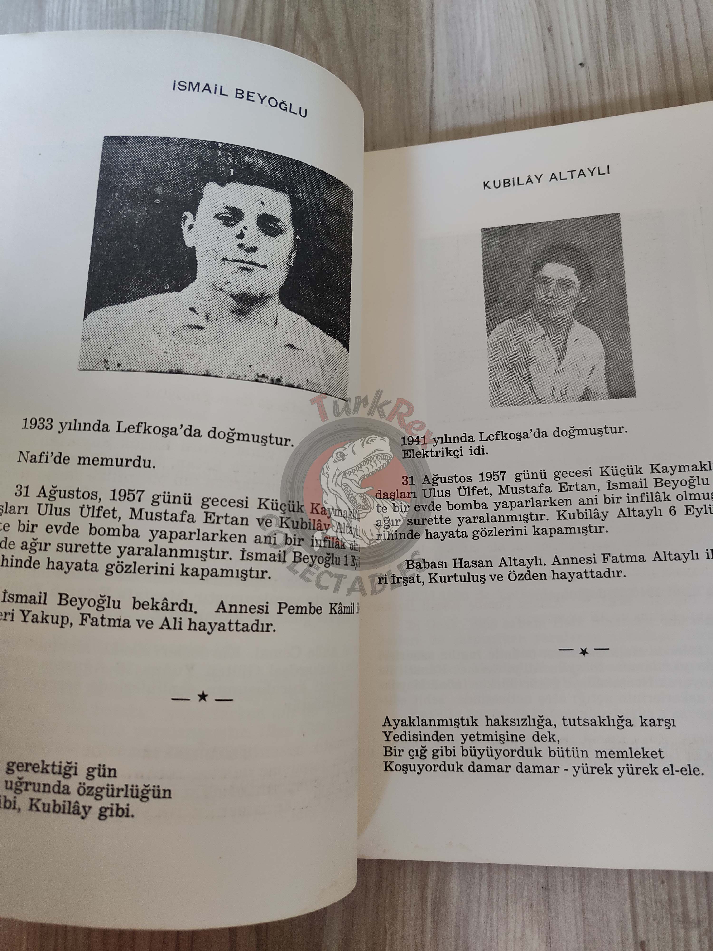 Cyprus Martyrs' Album 1963 1st Turkish Book Turkey Cypriot Killed