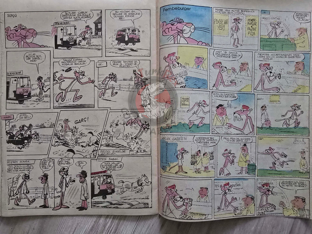 The Pink Panther 80s Turkish Comic Turkey Bulvar Gazetesi