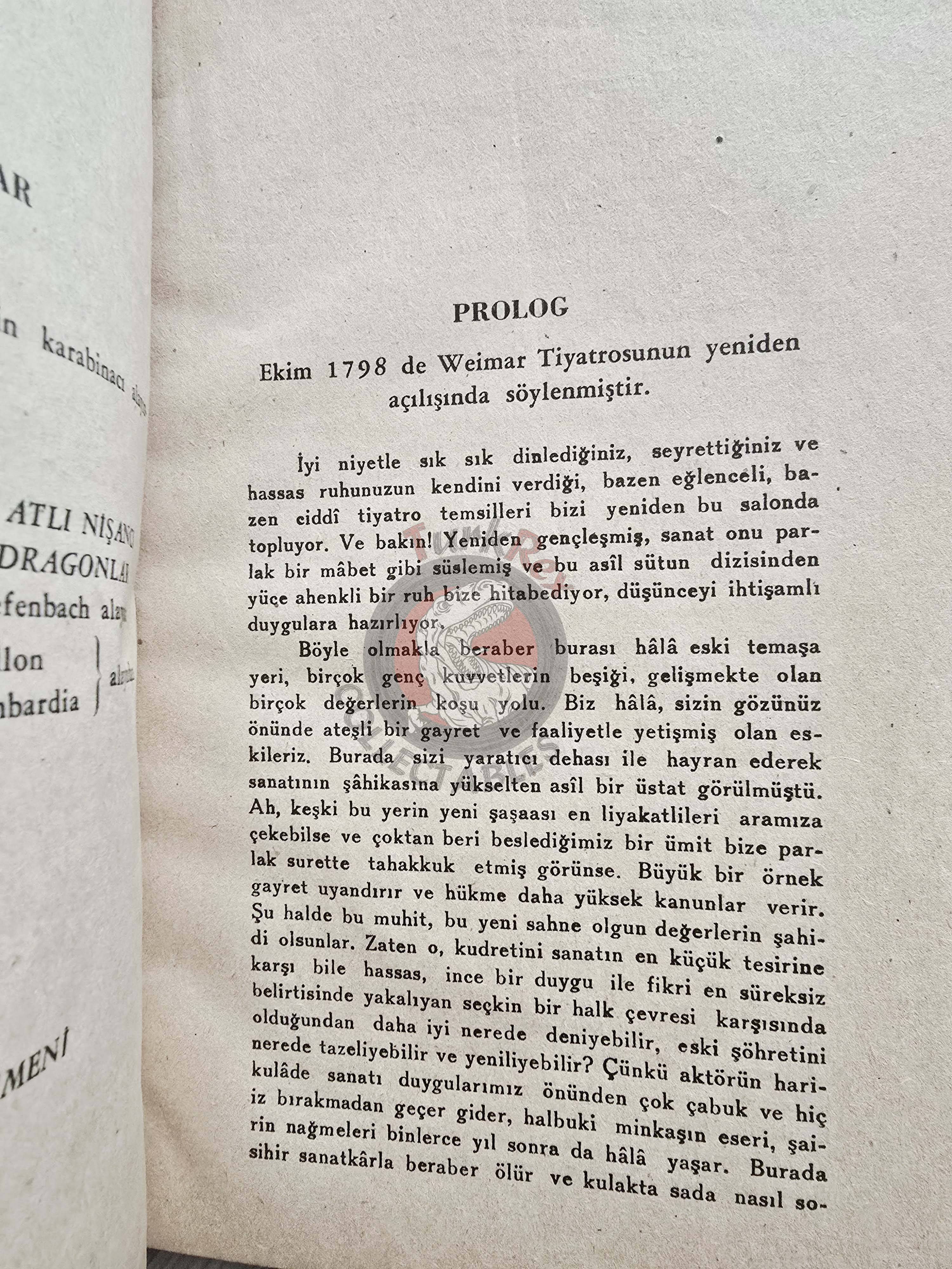 Friedrich Schiller – Wallenstein Trilogy 1946 1st Turkish Book Turkey