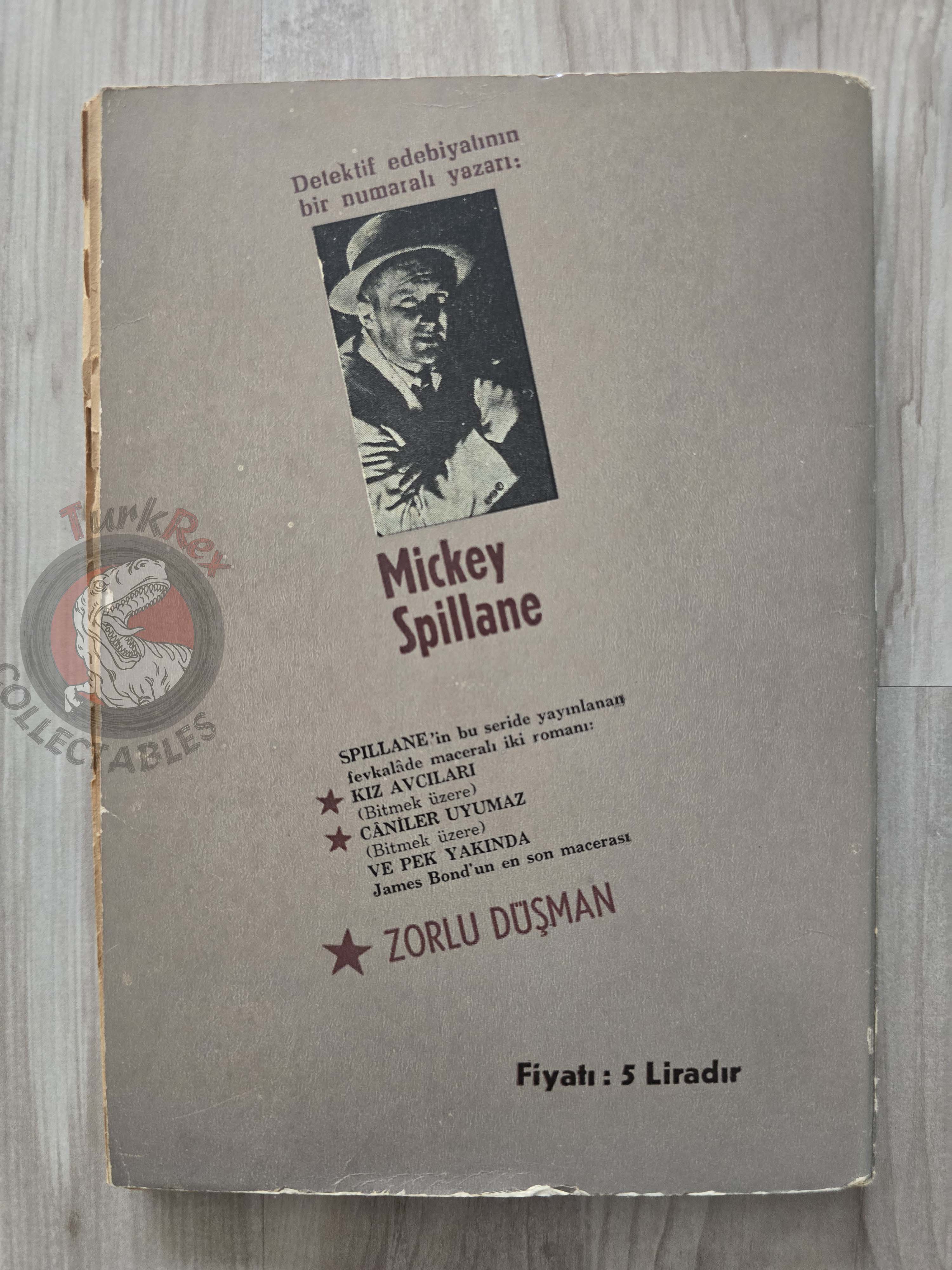 Mickey Spillane – The Snake 1966 1st Turkish Book Turkey Mike Hammer
